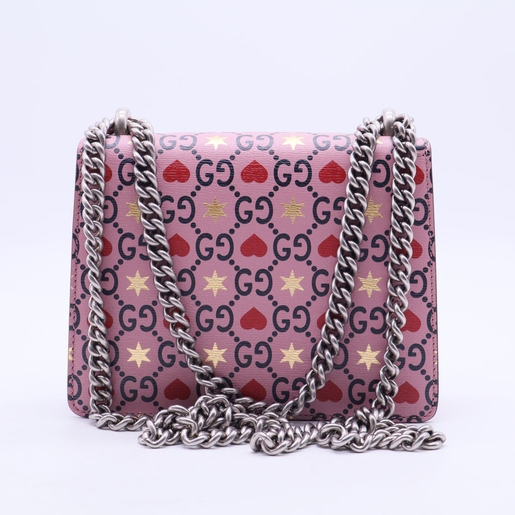 Dionysus Bag Limited Edition Valentines GG Printed Leather Mini B20165