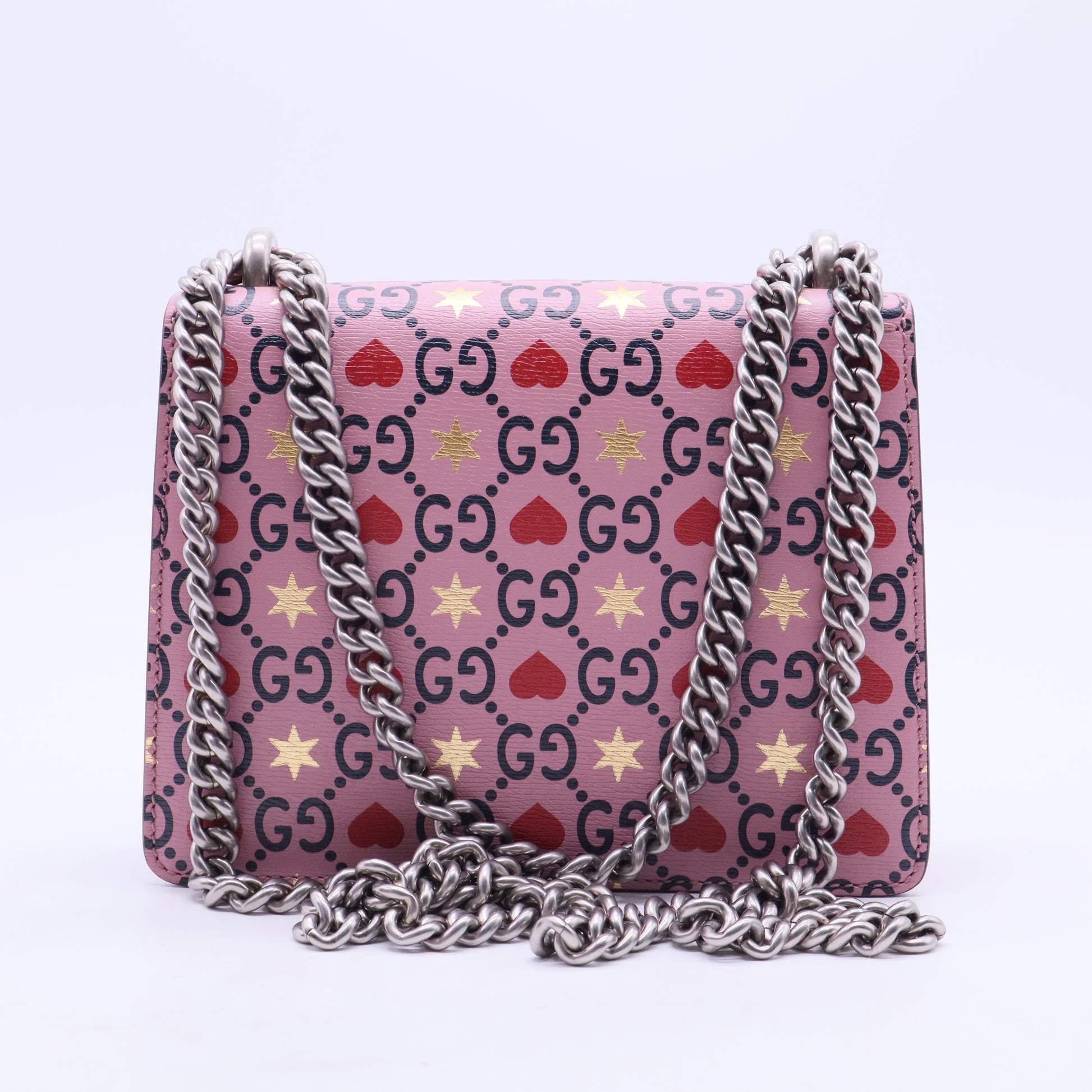 Dionysus Bag Limited Edition Valentines GG Printed Leather Mini B20165