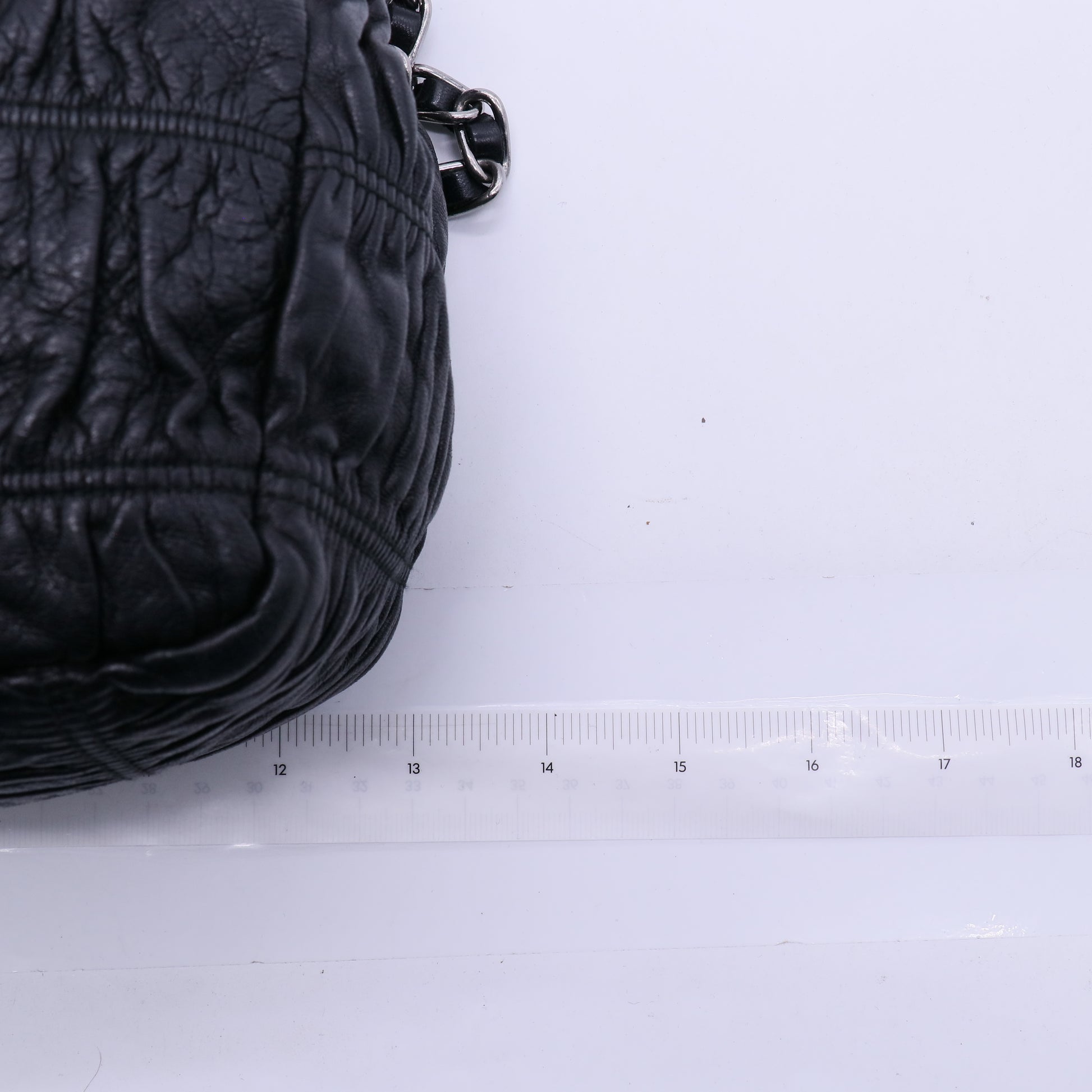 Gaufre Chain Flap Shoulder Bag Nappa Leather Twins LDJ3950