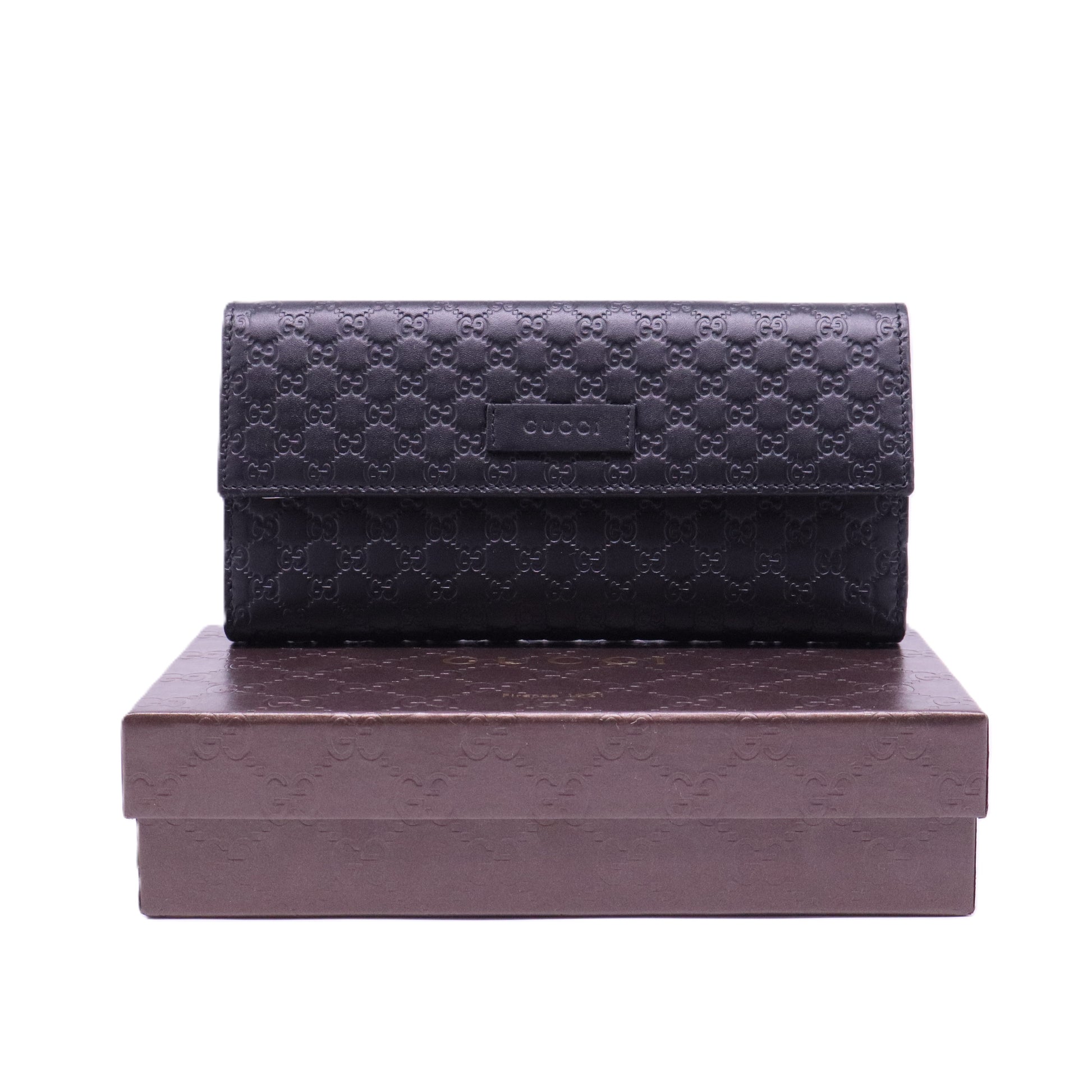 Micro Guccissima Leather Continental Flap Wallet