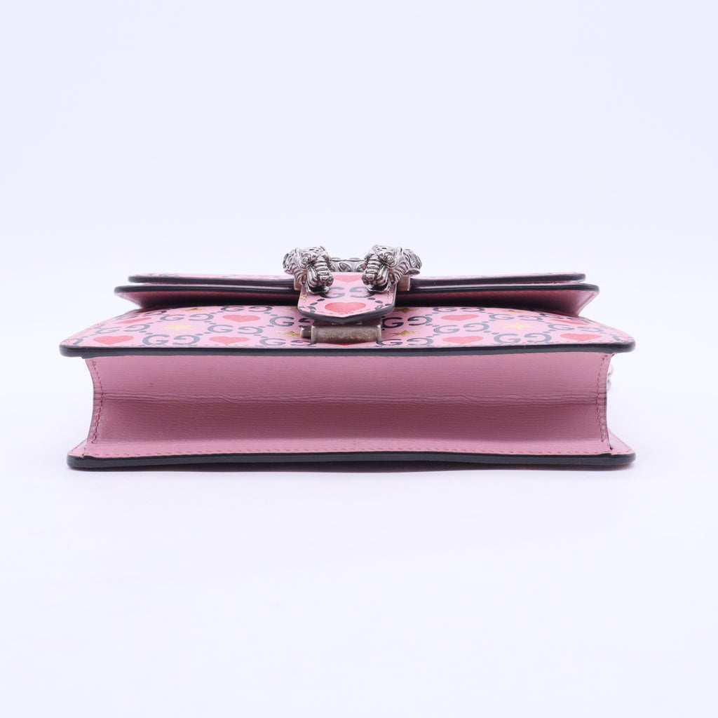 Dionysus Bag Limited Edition Valentines GG Printed Leather Mini B20165