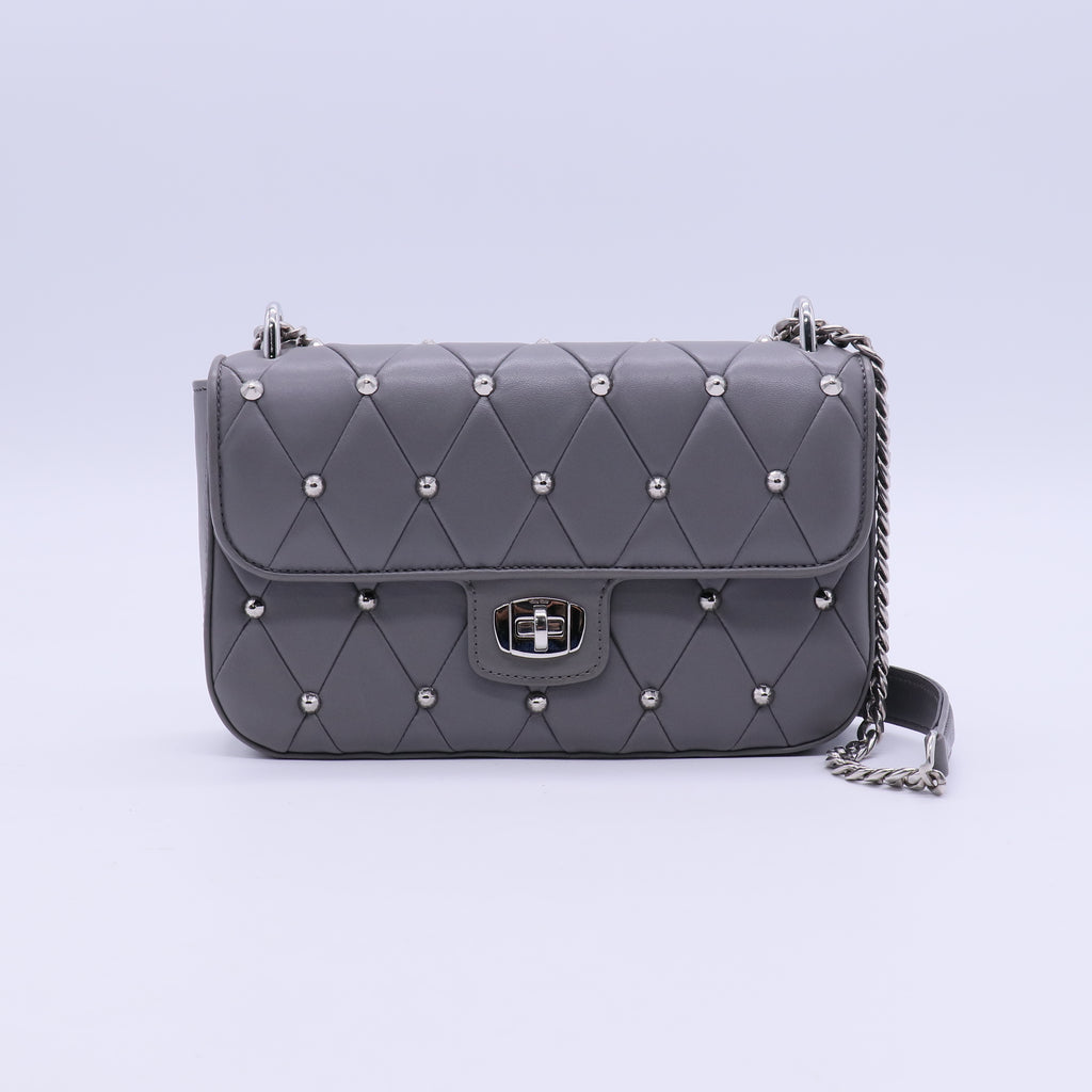 MiuMiu Shoulder Bag Studded Leather Medium  B21797