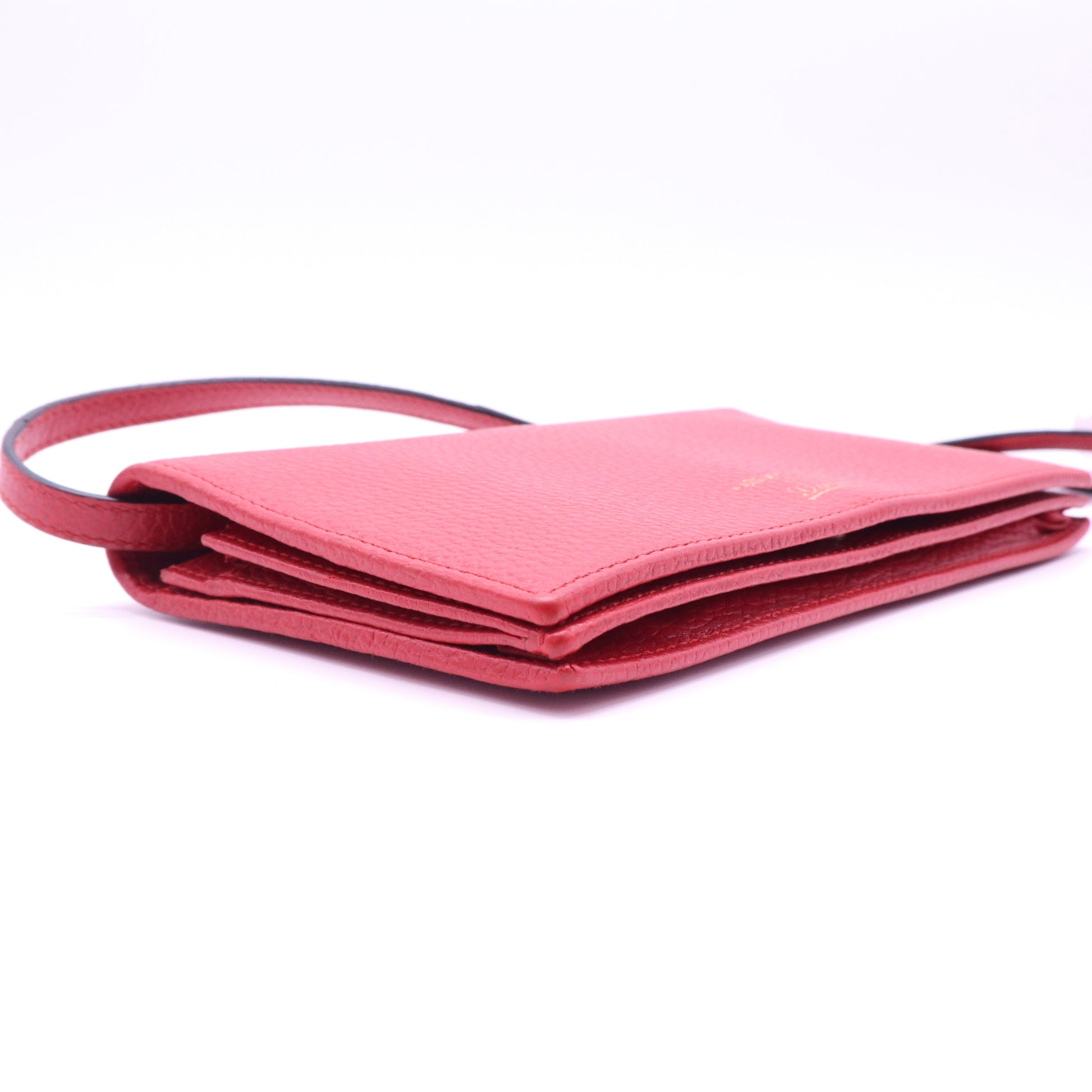 Gucci Swing Leather Wallet On Strap W21201