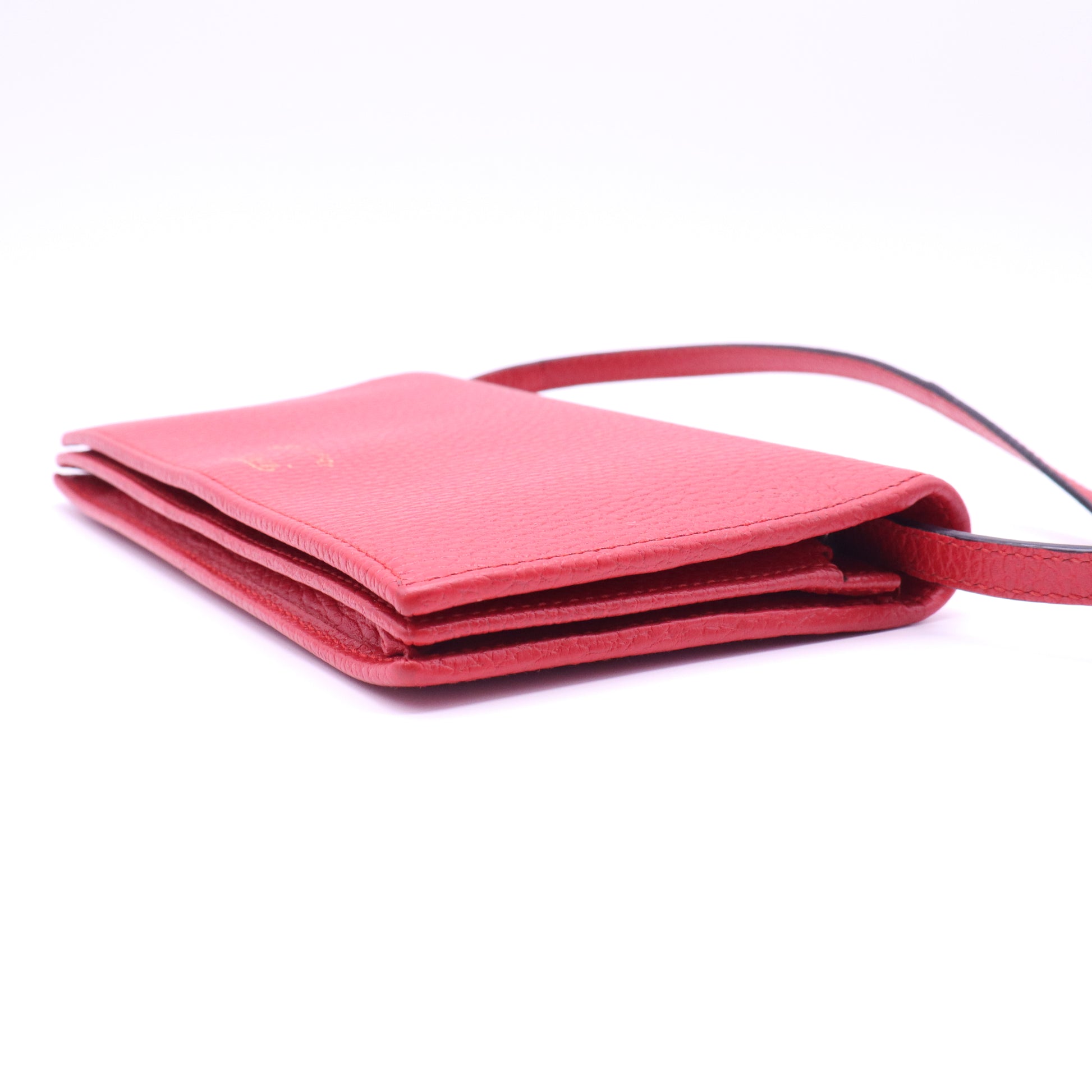 Gucci Swing Leather Wallet On Strap W21201