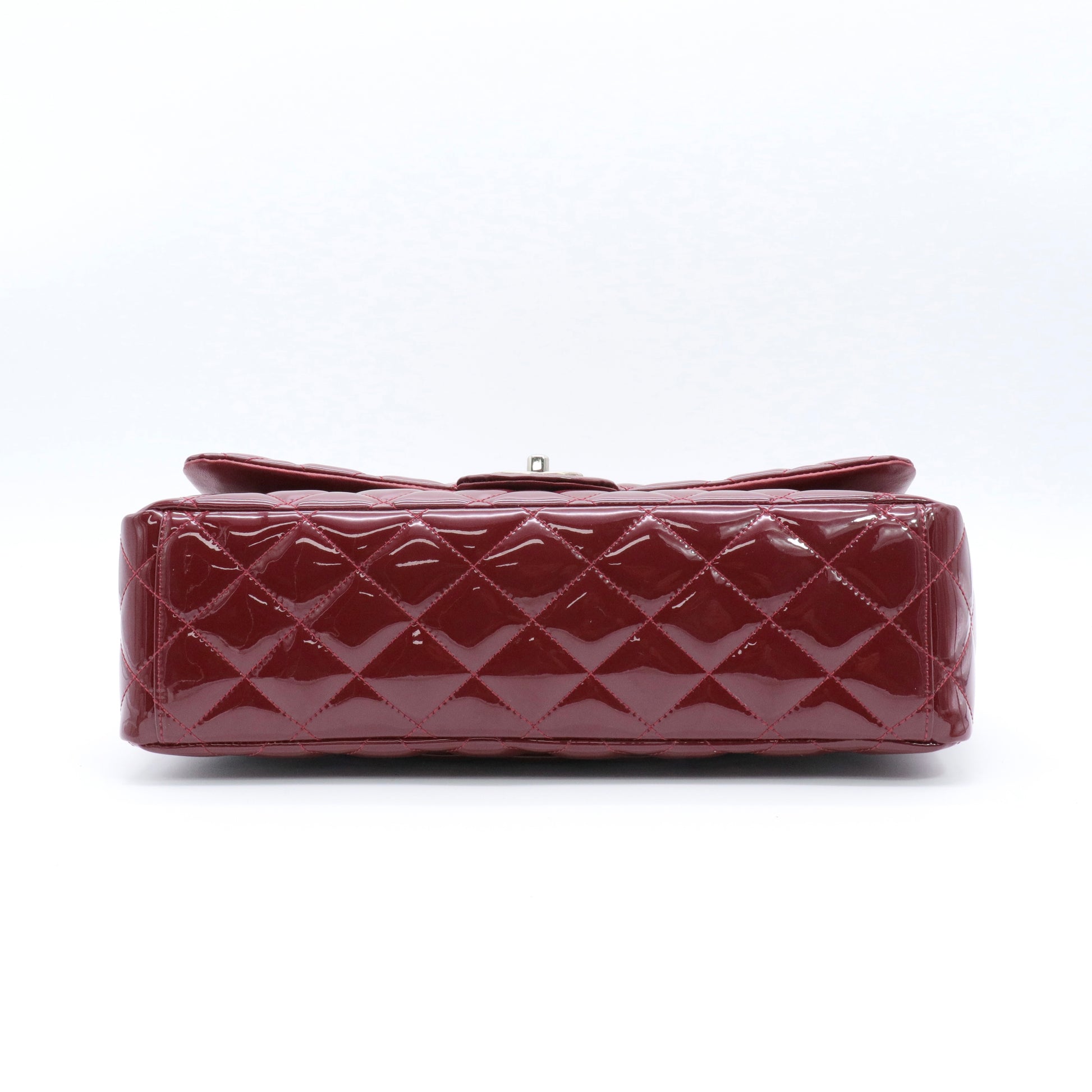 Patent Quilted Maxi Double Flap Red twins