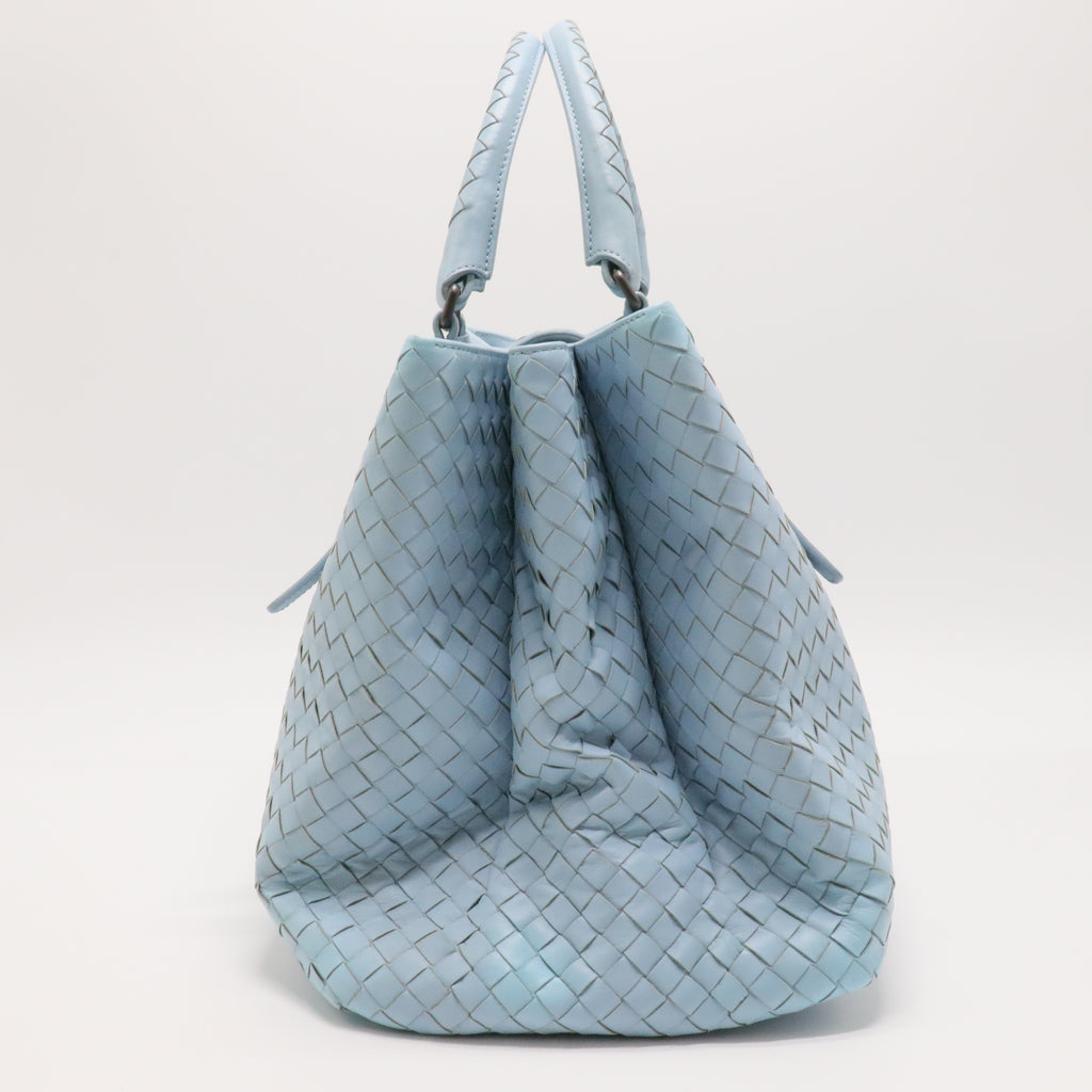 Light Calf Intrecciato Medium Roma Bag