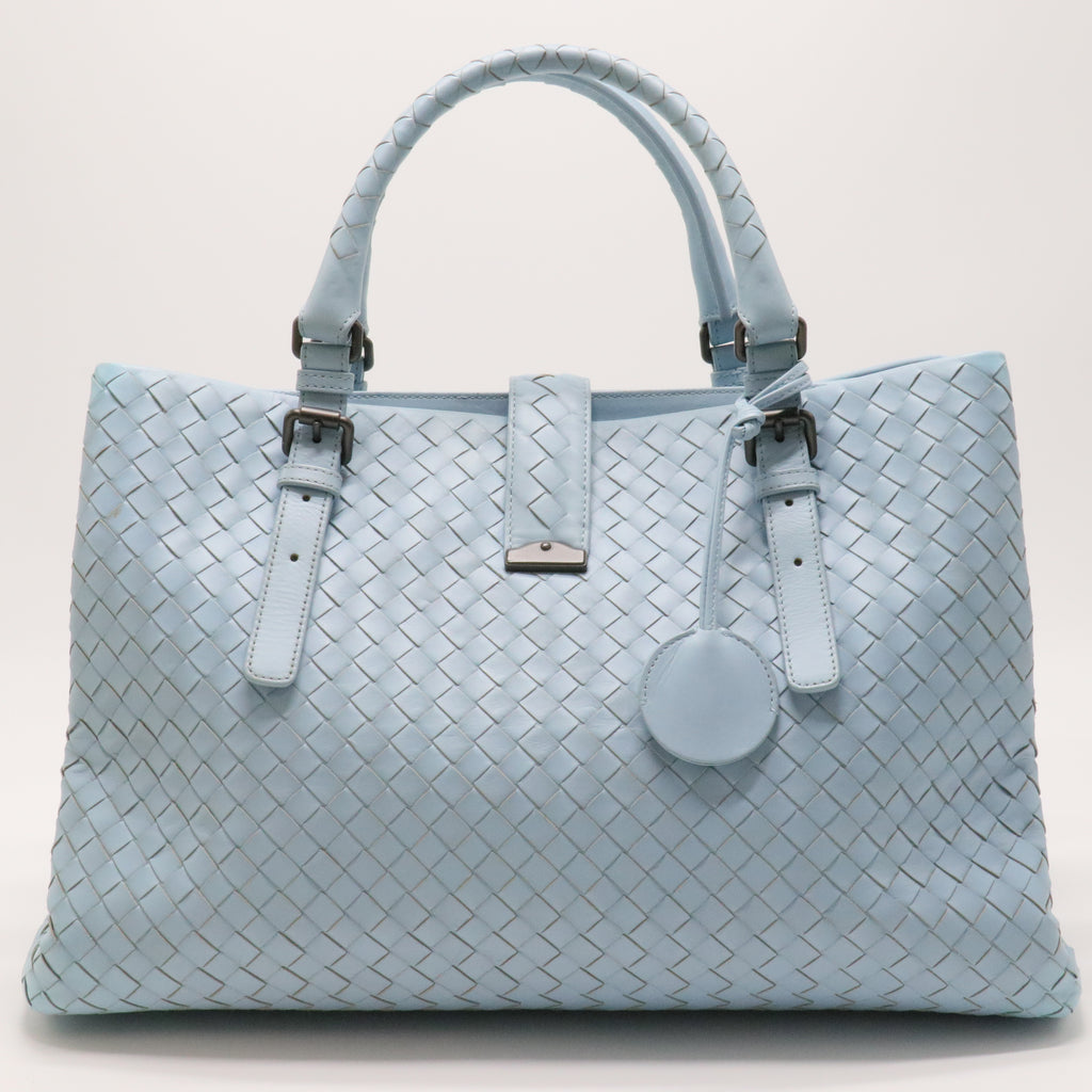Light Calf Intrecciato Medium Roma Bag