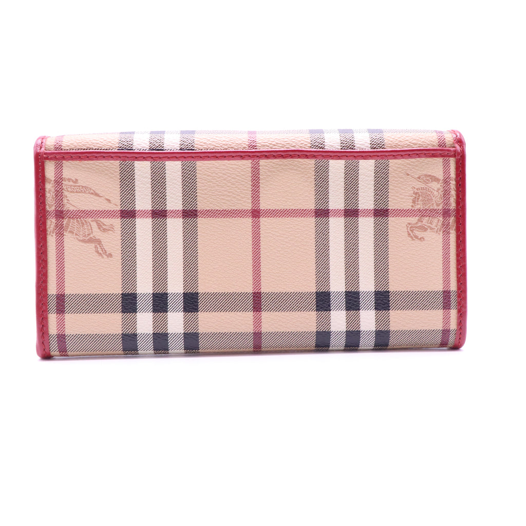 Burberry Haymarket Check Continental Wallet W21274