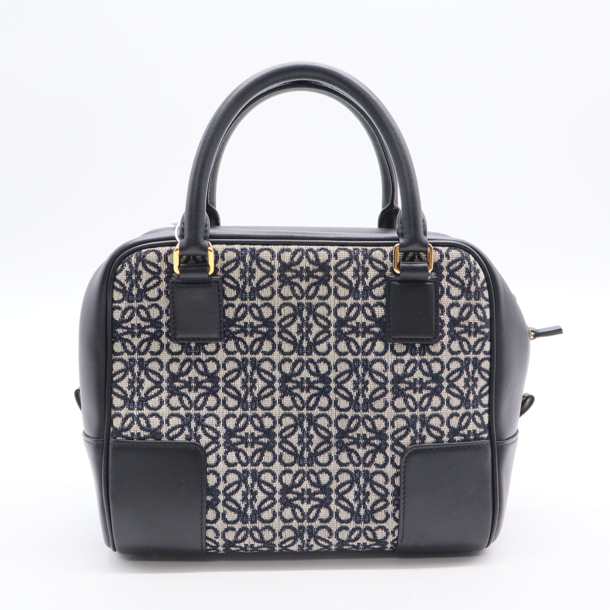 Loewe Jacquard Anagram Calfskin Amazona 19 Black Navy Twins LDJ2635
