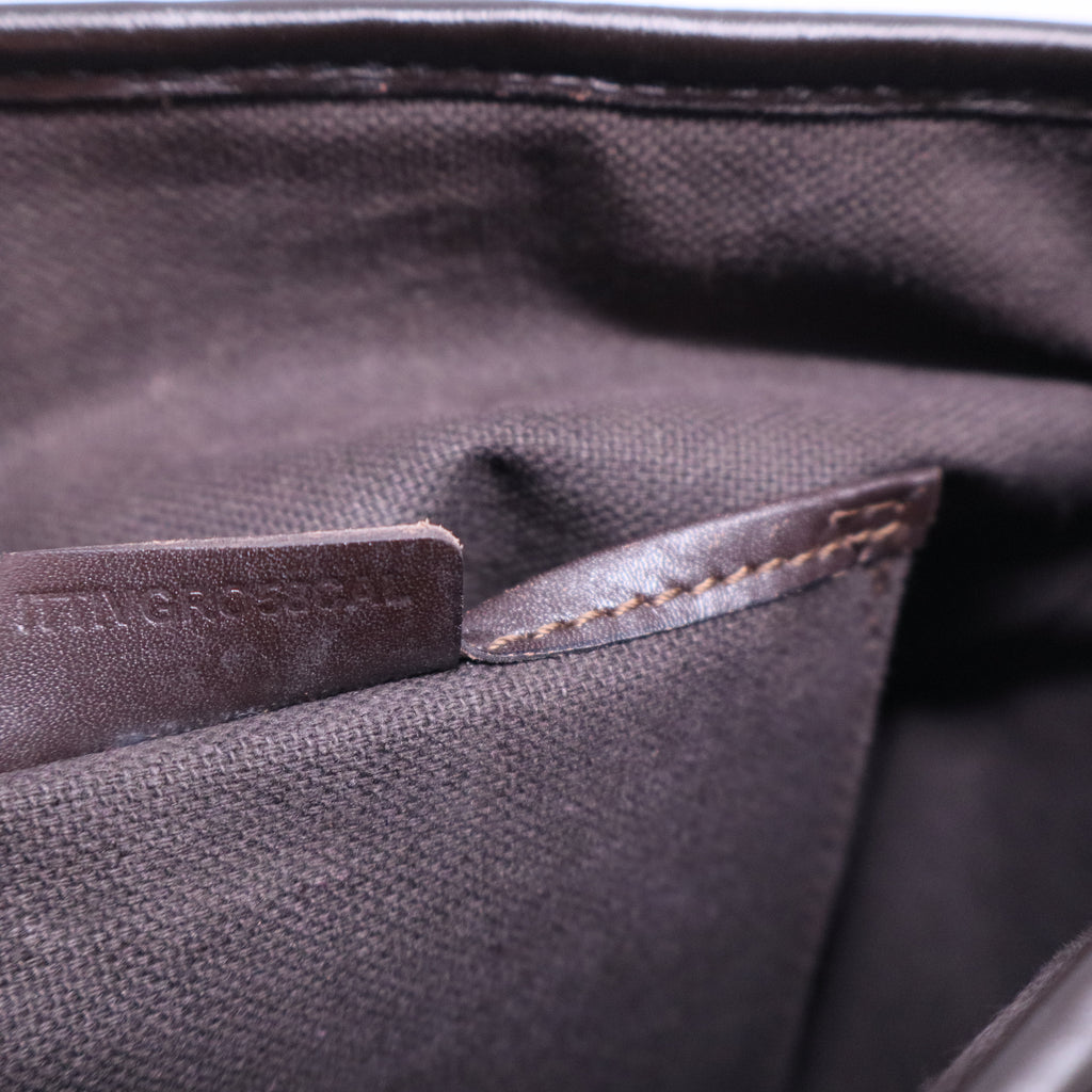 Burberry Haymarket Check Small Onslow Tote Chocolate B20747