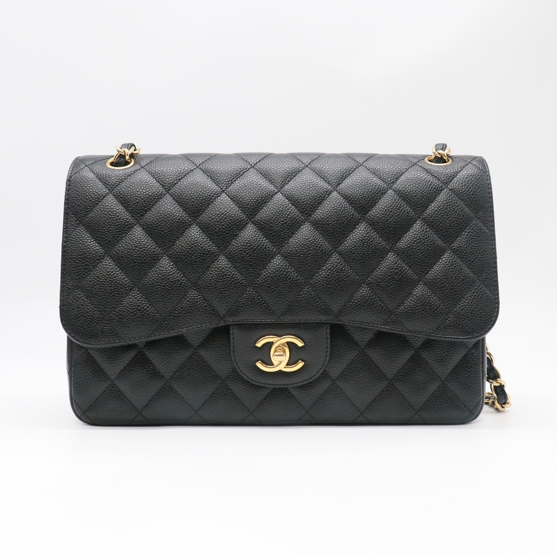 Classic Double Flap Bag Quilted Caviar Jumbo Twins LDJ5387