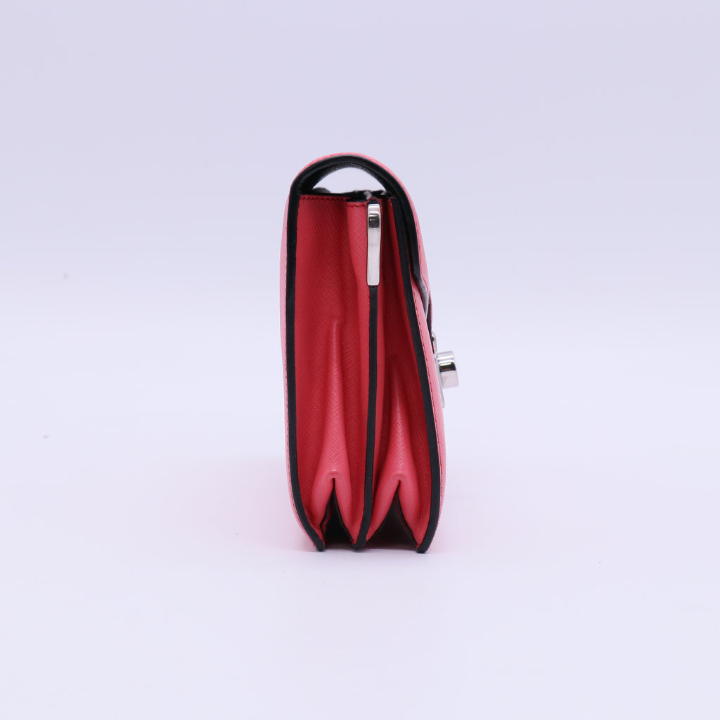 Prada Convertible Sound Bag Vernice Saffiano Leather Mini B21782