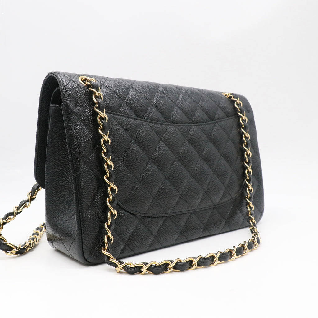 Classic Double Flap Bag Quilted Caviar Jumbo Twins LDJ5387