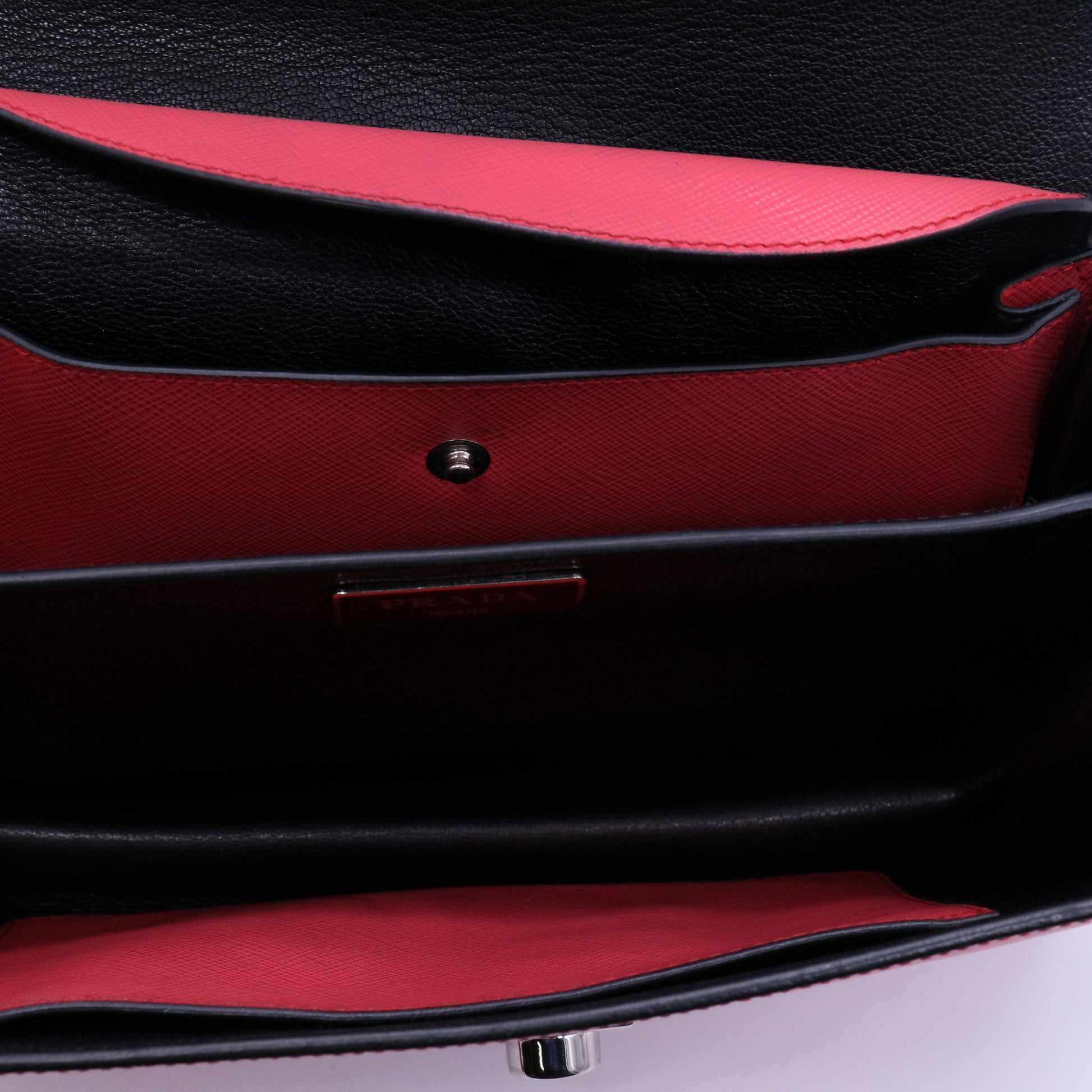 Prada Convertible Sound Bag Vernice Saffiano Leather Mini B21782