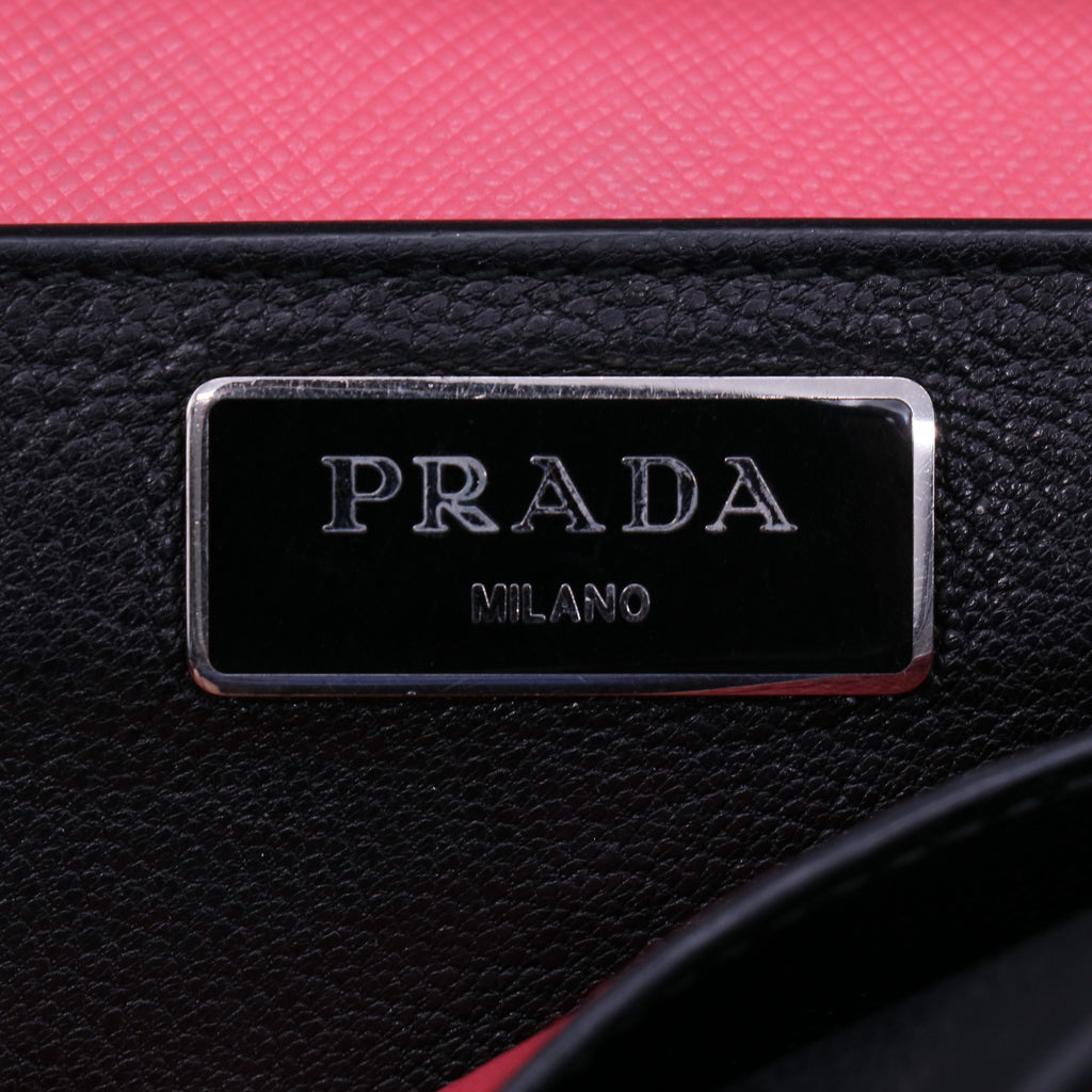 Prada Convertible Sound Bag Vernice Saffiano Leather Mini B21782