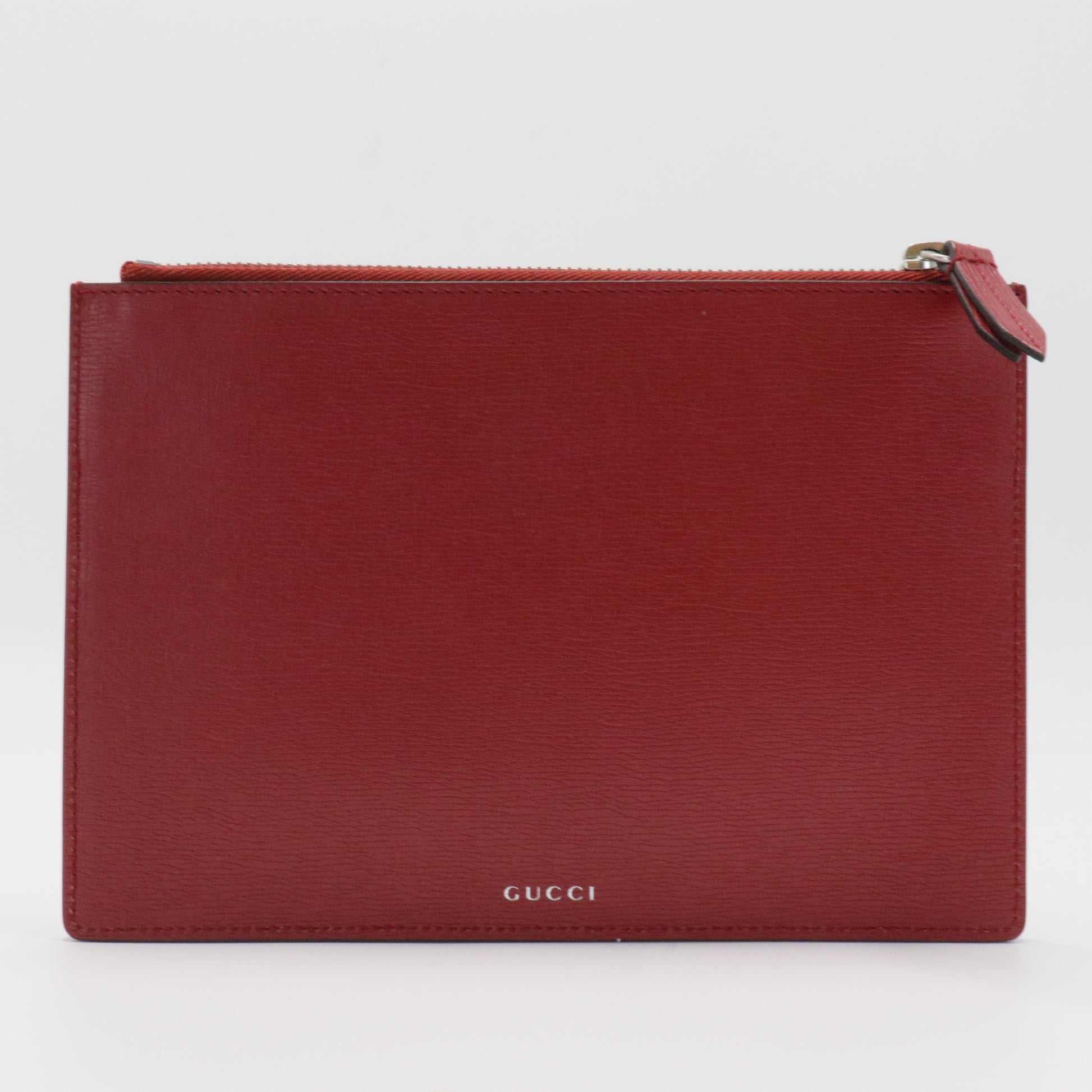 Zip Pouch GG Blooms Leather