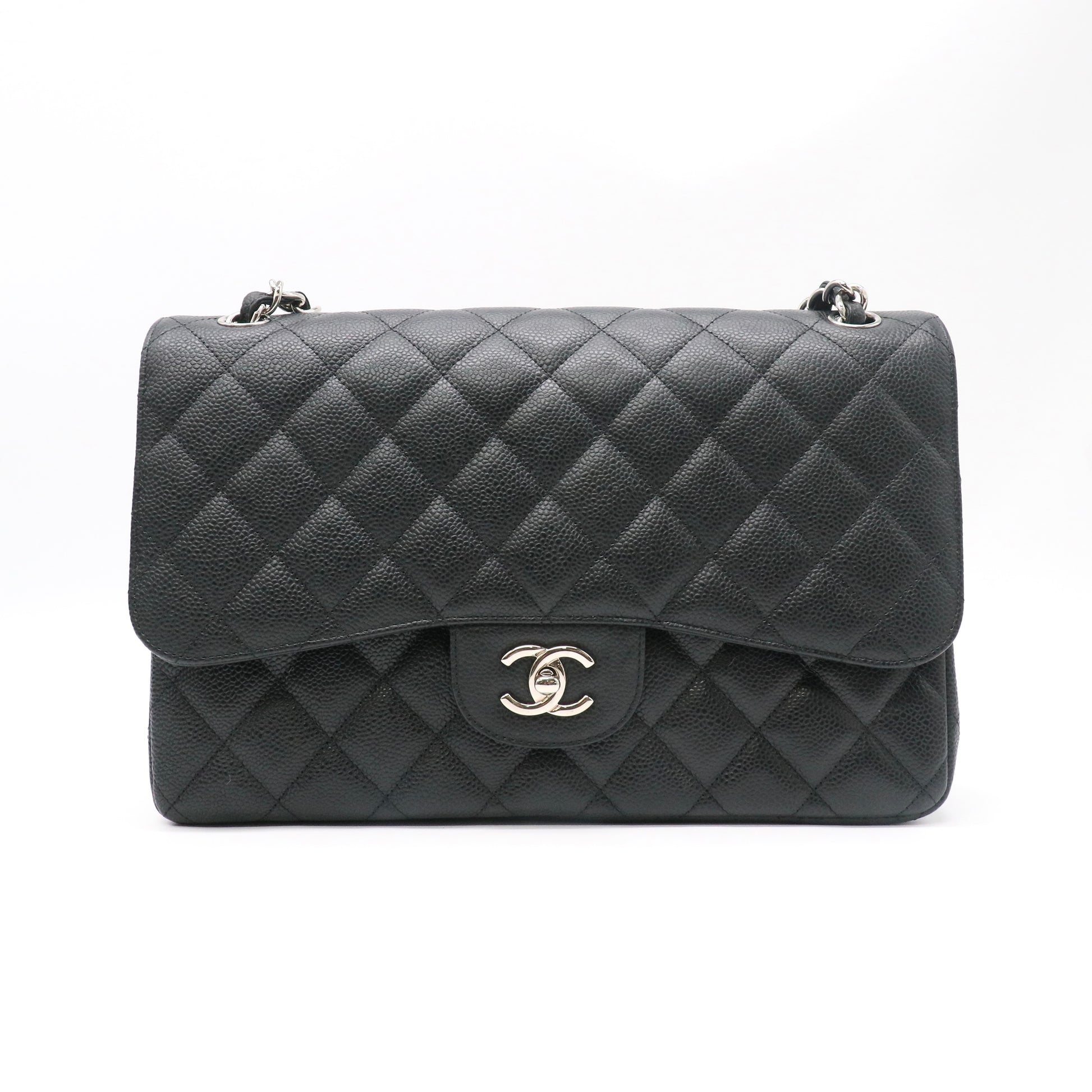 Classic Double Flap Bag Quilted Caviar JumboTwins LDJ5386