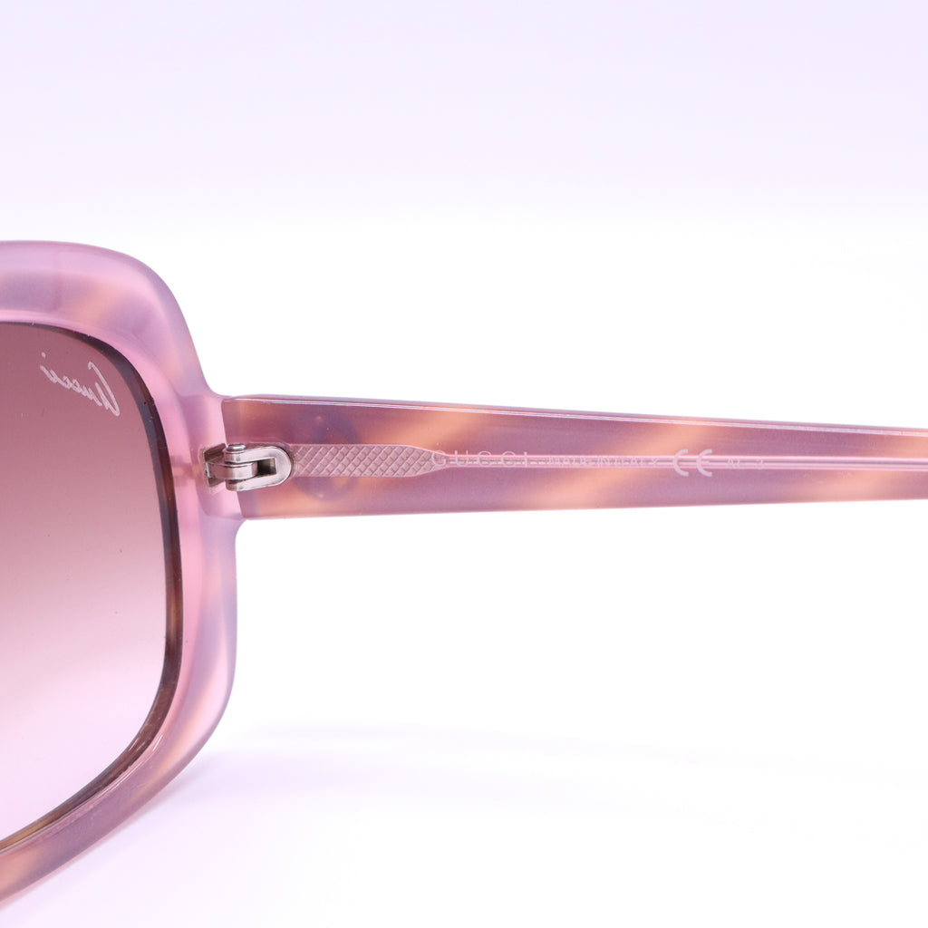 Gucci Tortoiseshell Oversized Square Sunglasses W21271