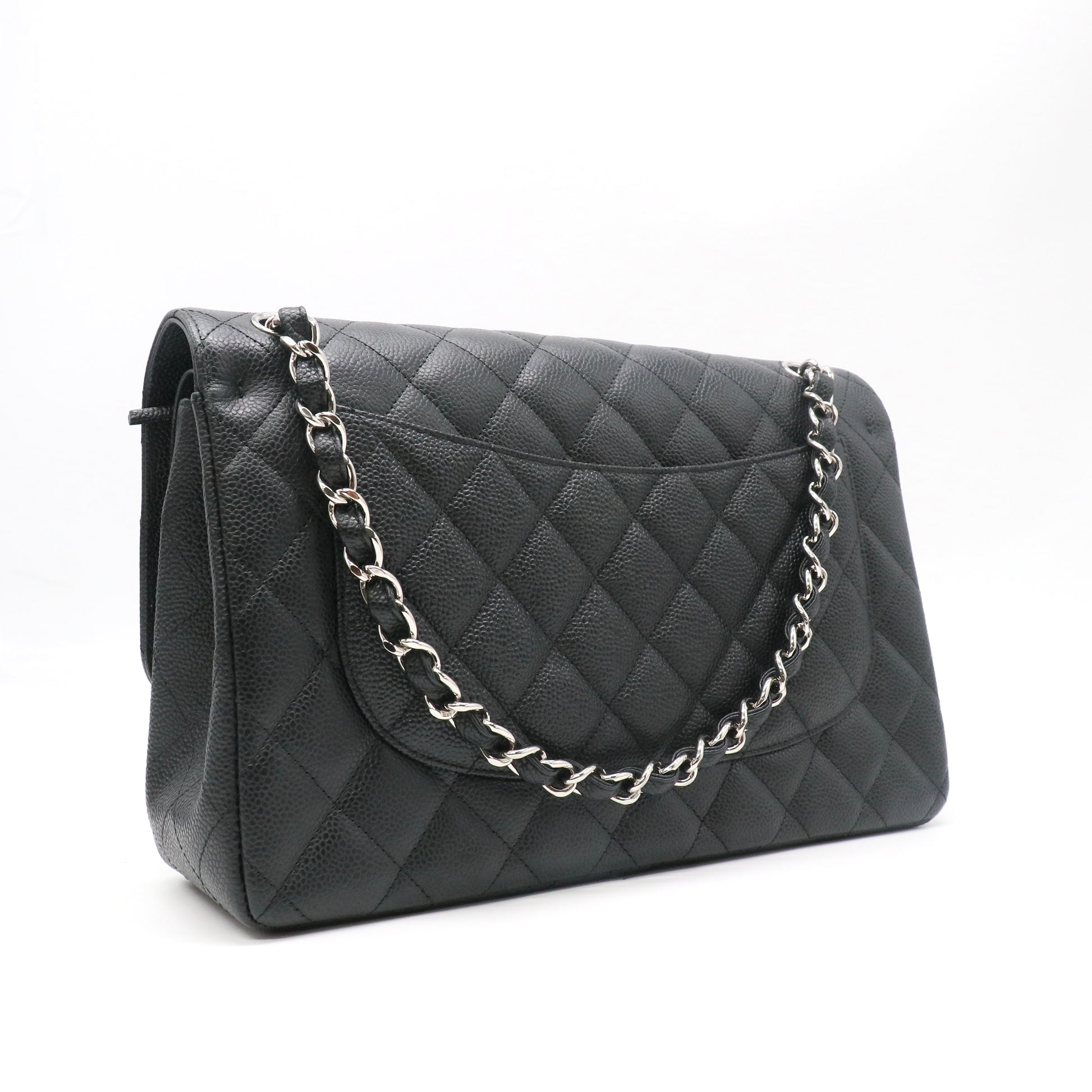 Classic Double Flap Bag Quilted Caviar JumboTwins LDJ5386