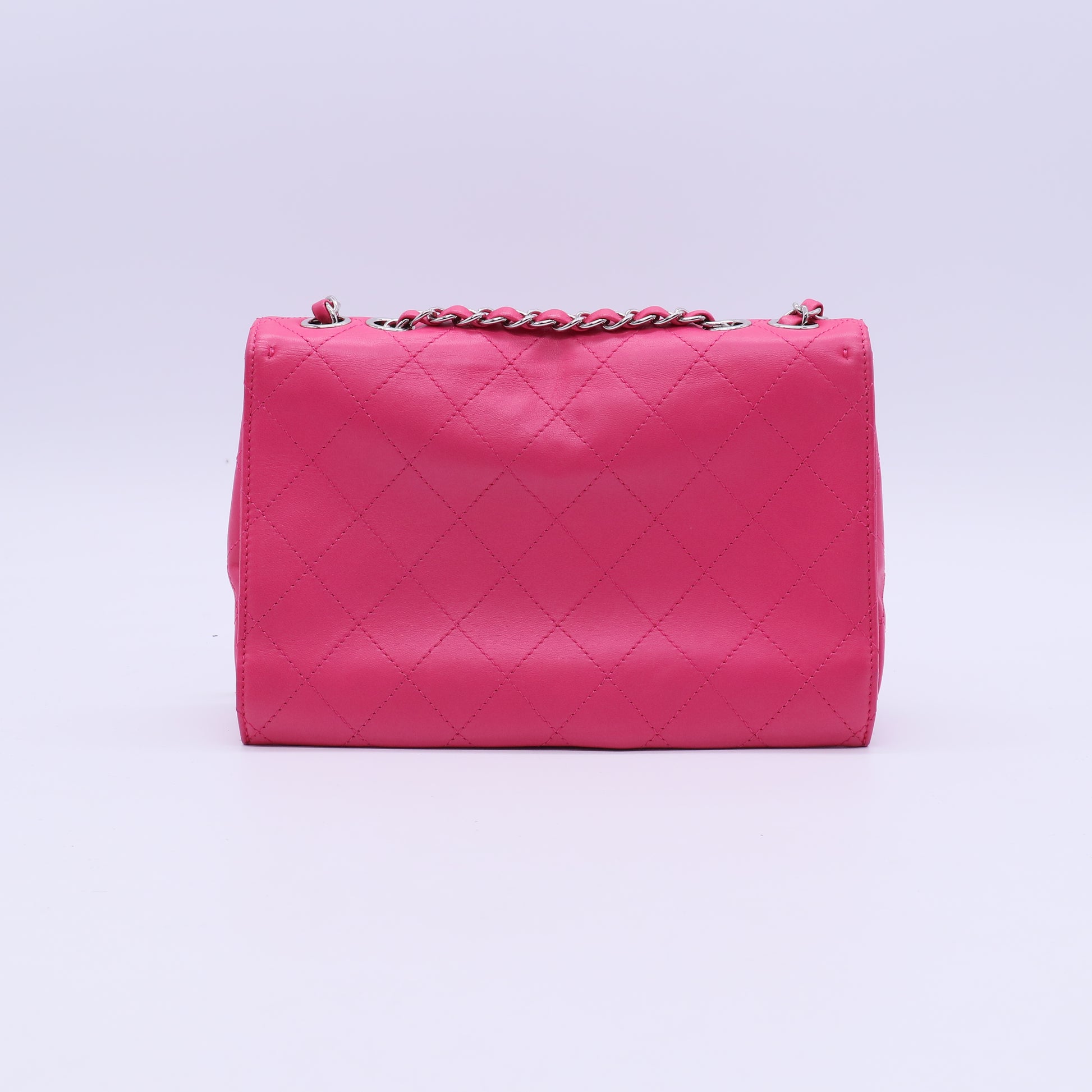 3 Compartment Flap Bag Quilted Calfskin Medium Twins B21806