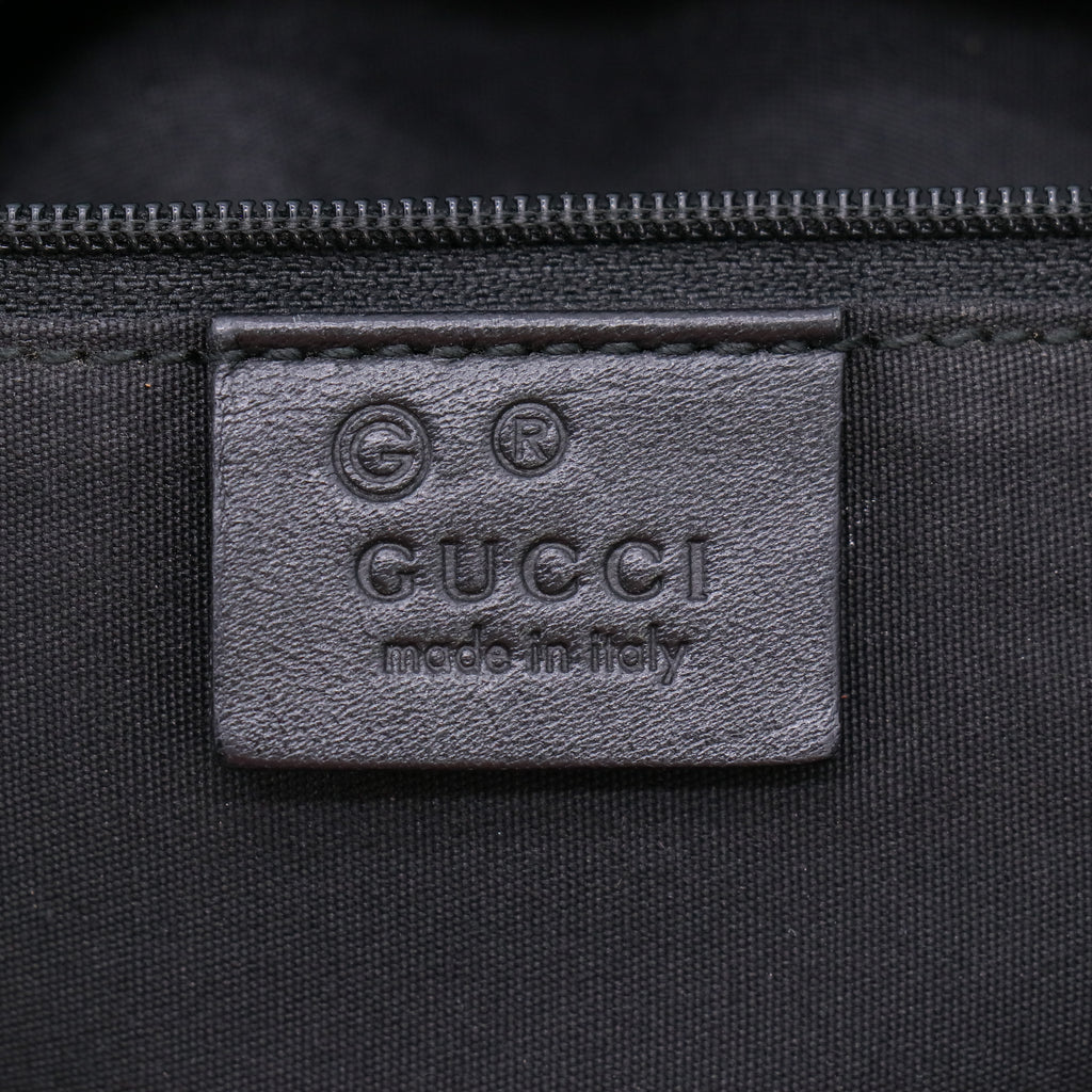 Gucci Green/Black GG Canvas Medium Hobo Bag twins B22939