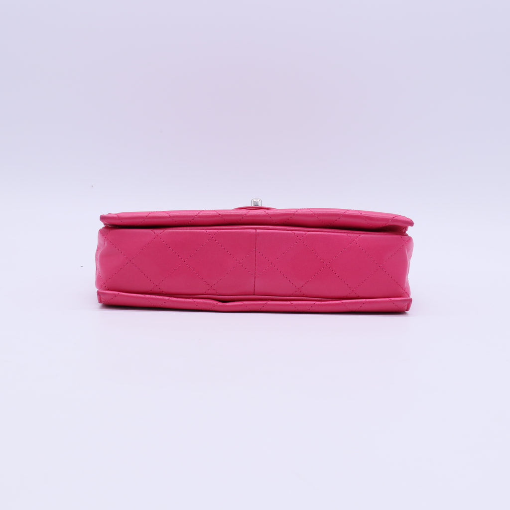 3 Compartment Flap Bag Quilted Calfskin Medium Twins B21806