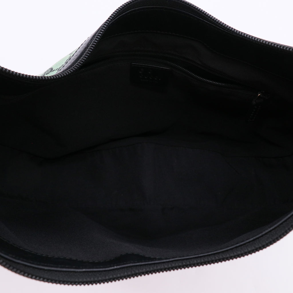 Gucci Green/Black GG Canvas Medium Hobo Bag twins B22939