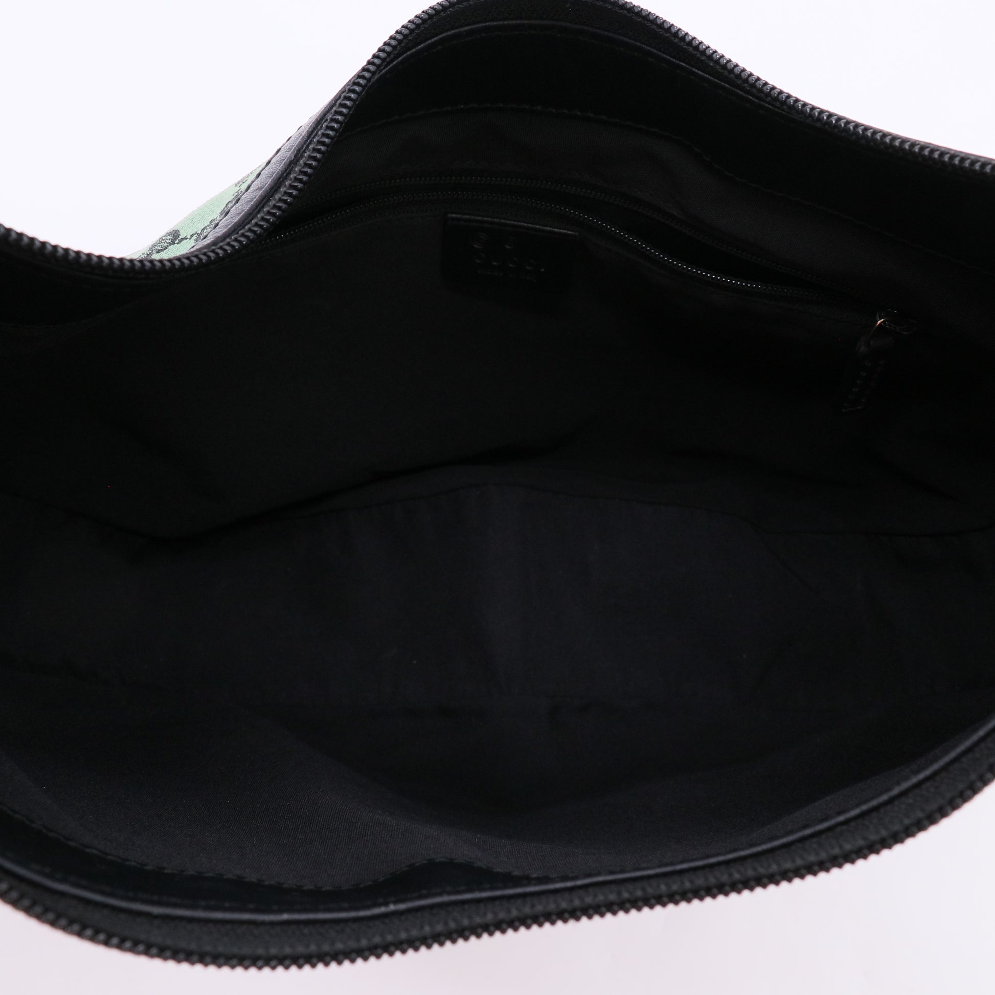 Gucci Green/Black GG Canvas Medium Hobo Bag twins B22939