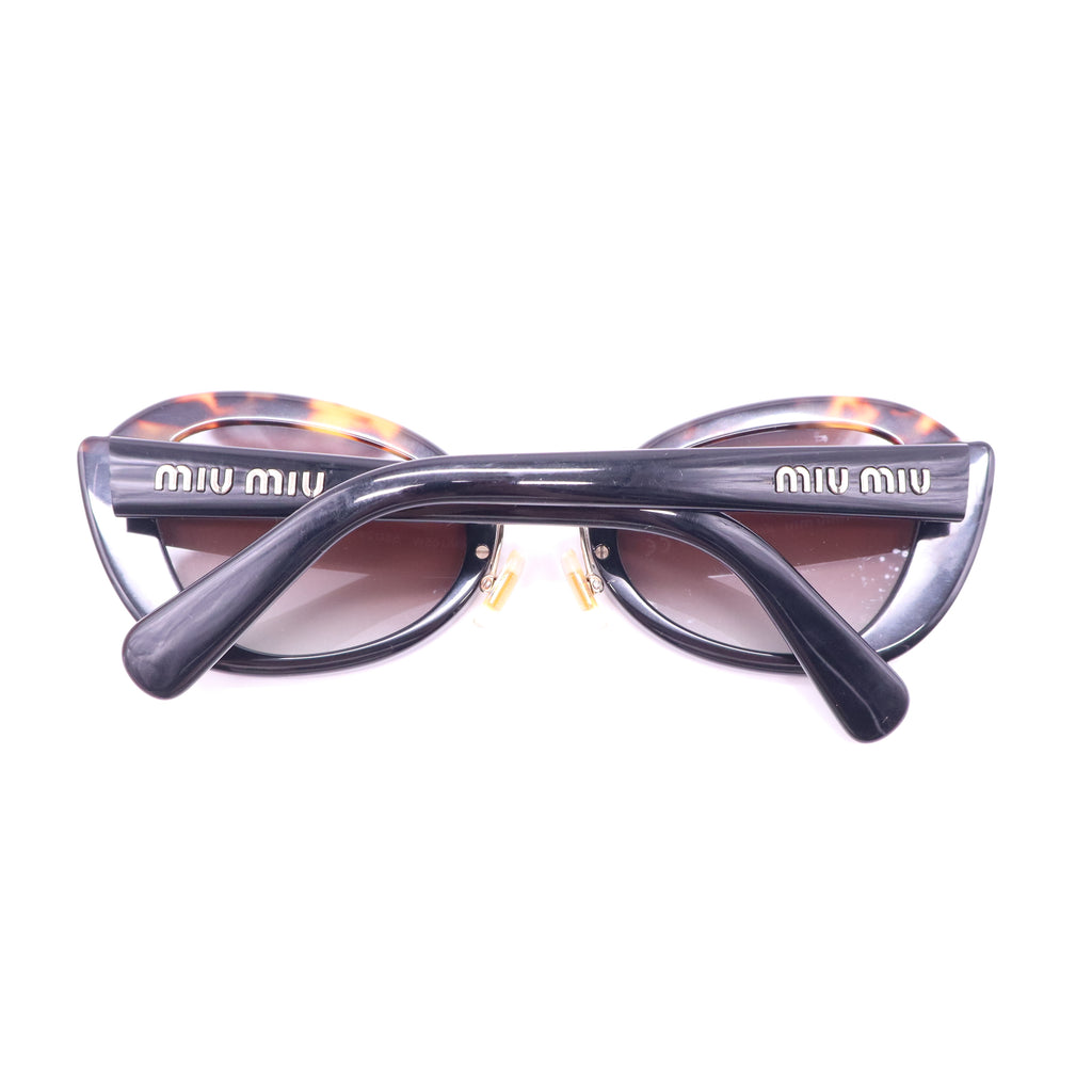 Miu Miu Noir Cat-Eye Tortoiseshell Sunglasses W21272