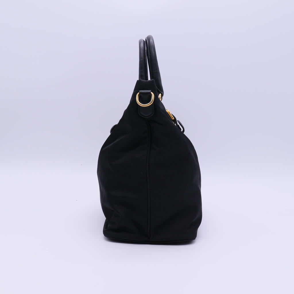 Belted Tote Tessuto and Leather Medium Twins B21300