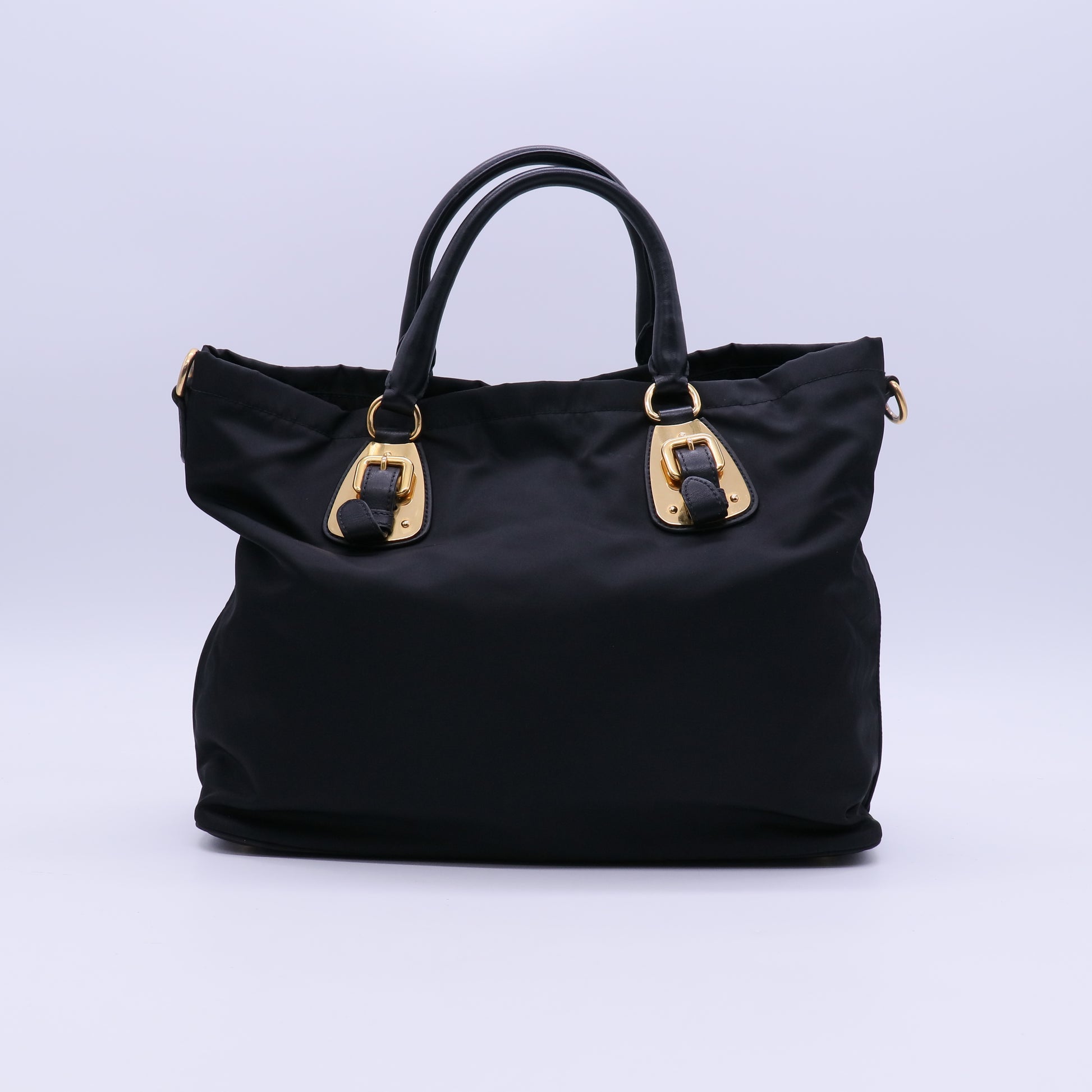 Belted Tote Tessuto and Leather Medium Twins B21300