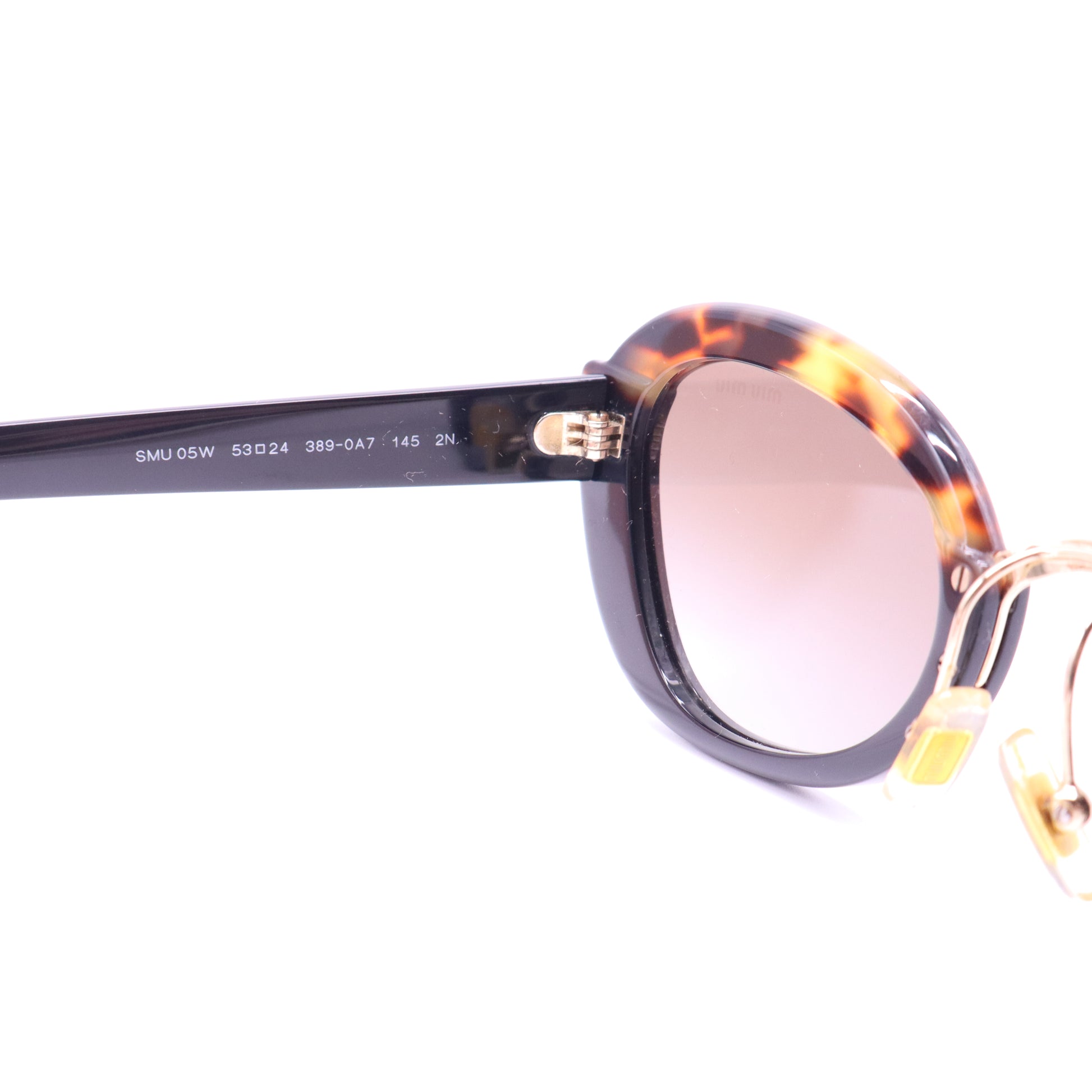 Miu Miu Noir Cat-Eye Tortoiseshell Sunglasses W21272