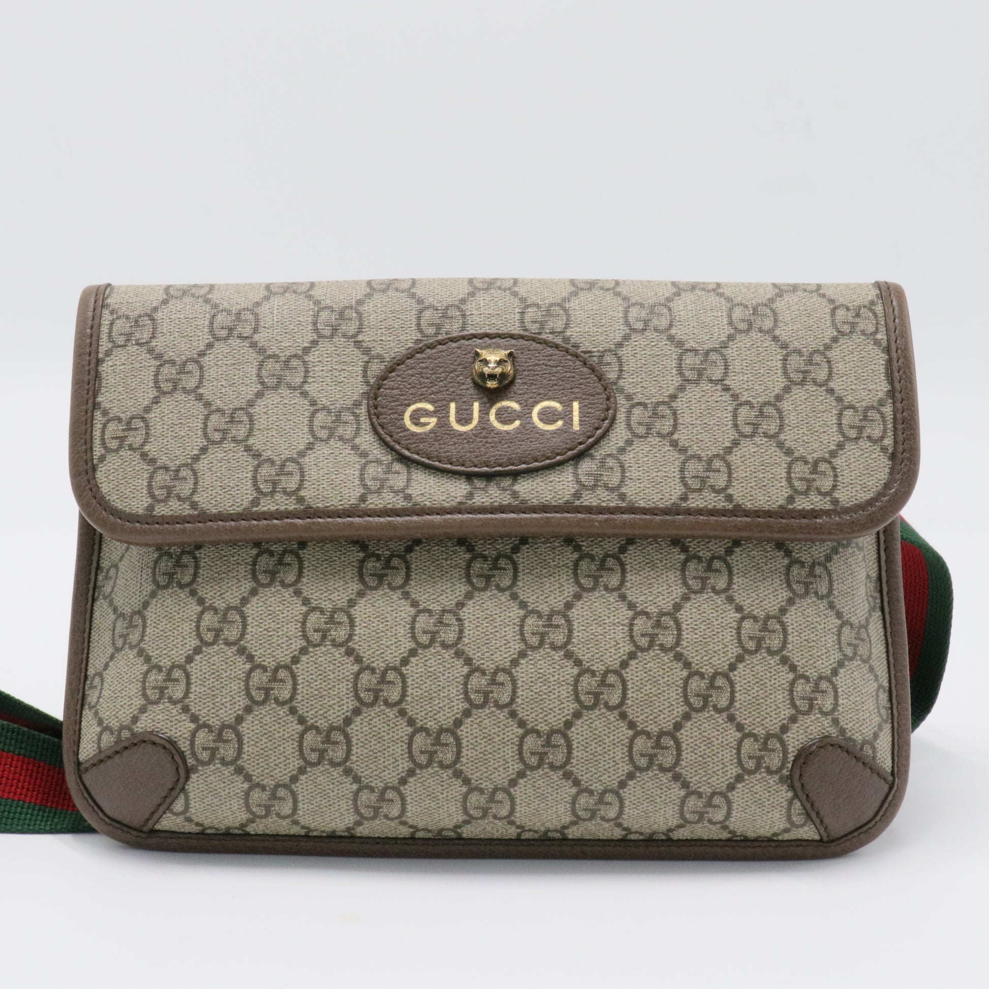 Neo Vintage Flap Belt Bag GG Coated Canvas