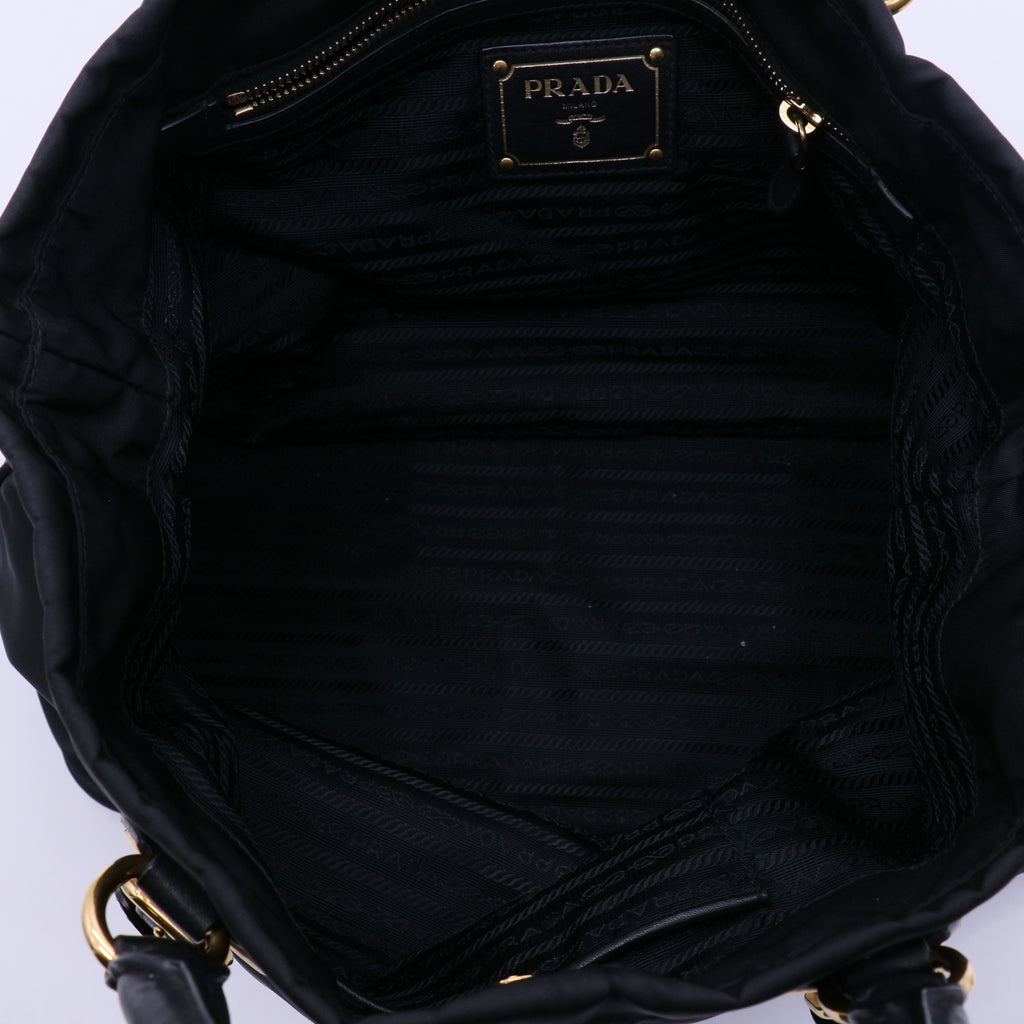 Belted Tote Tessuto and Leather Medium Twins B21300