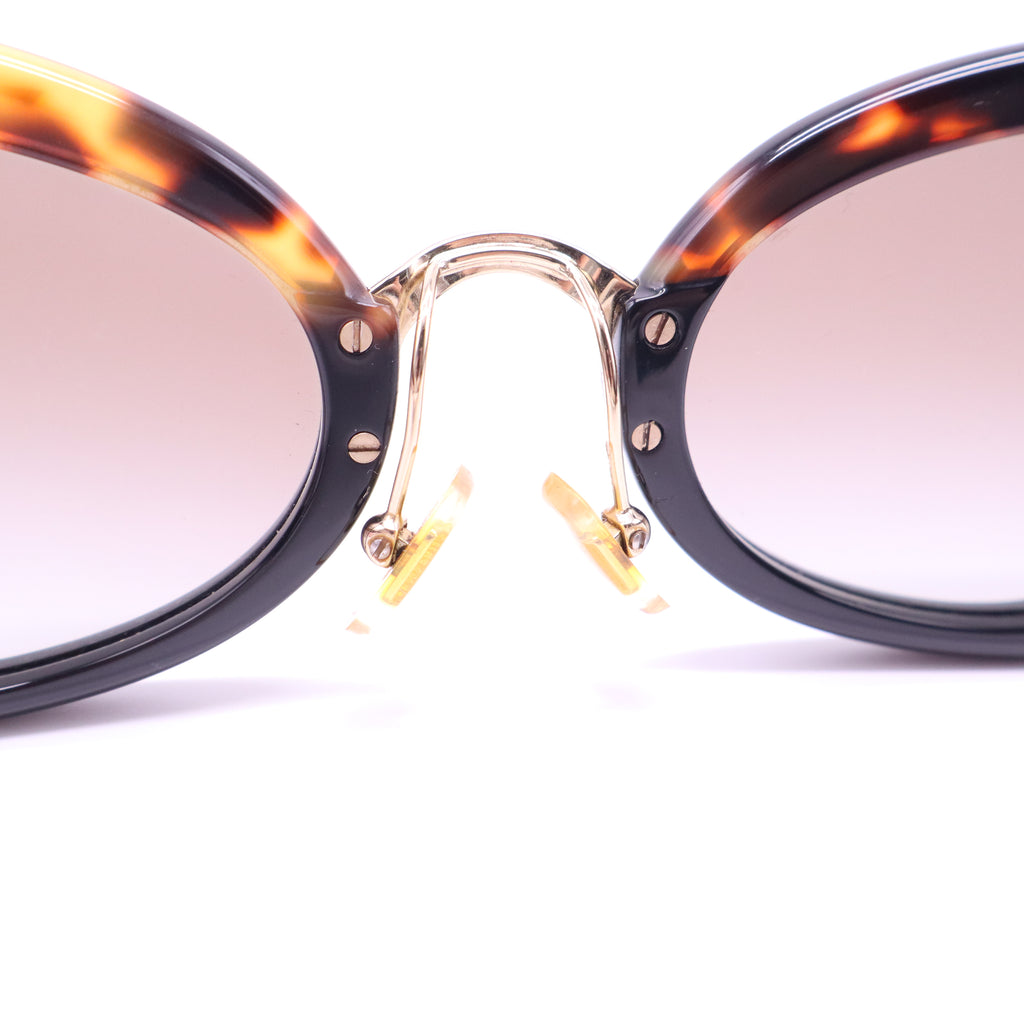 Miu Miu Noir Cat-Eye Tortoiseshell Sunglasses W21272