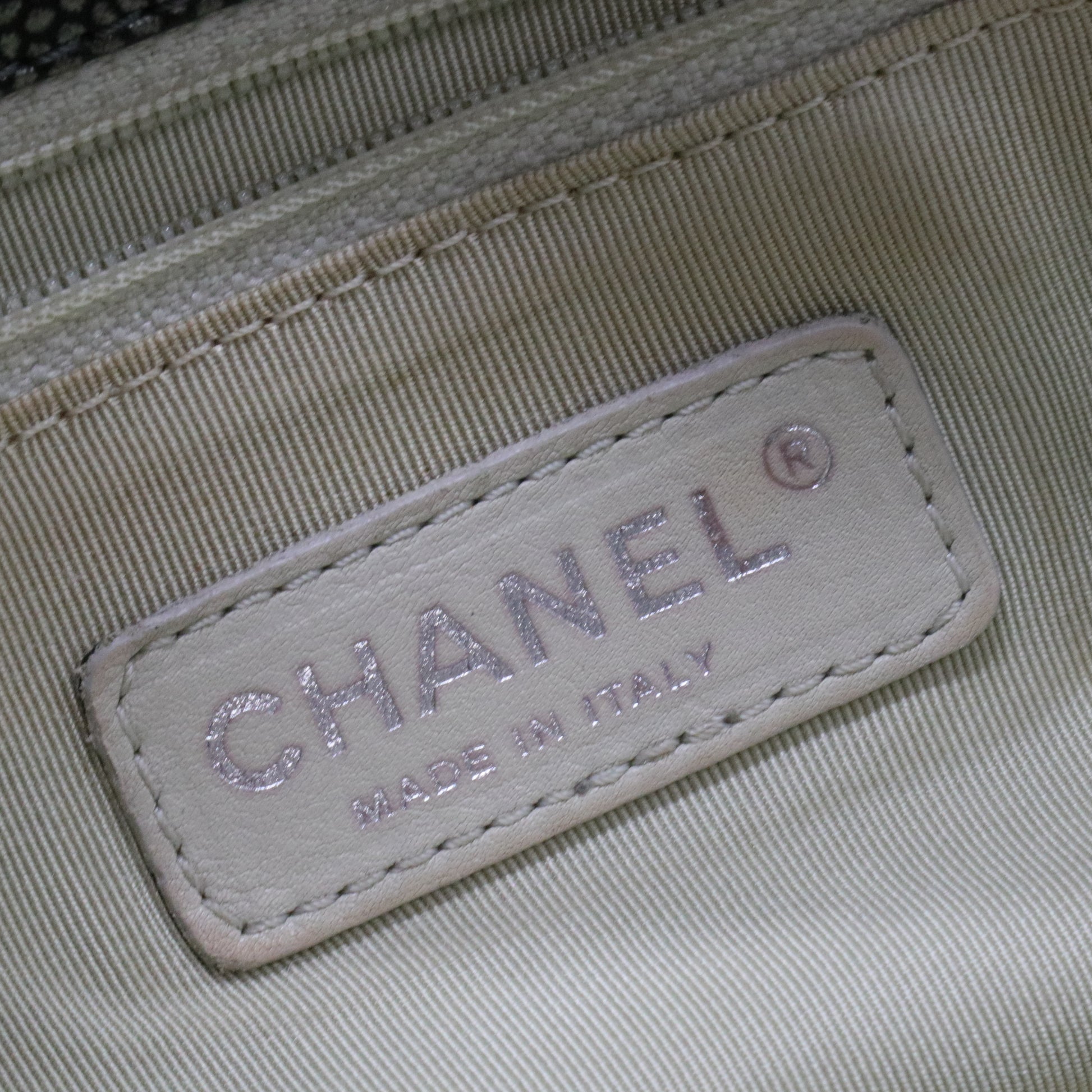 Caviar Quilted Timeless CC Shopping Tote Dark Grey