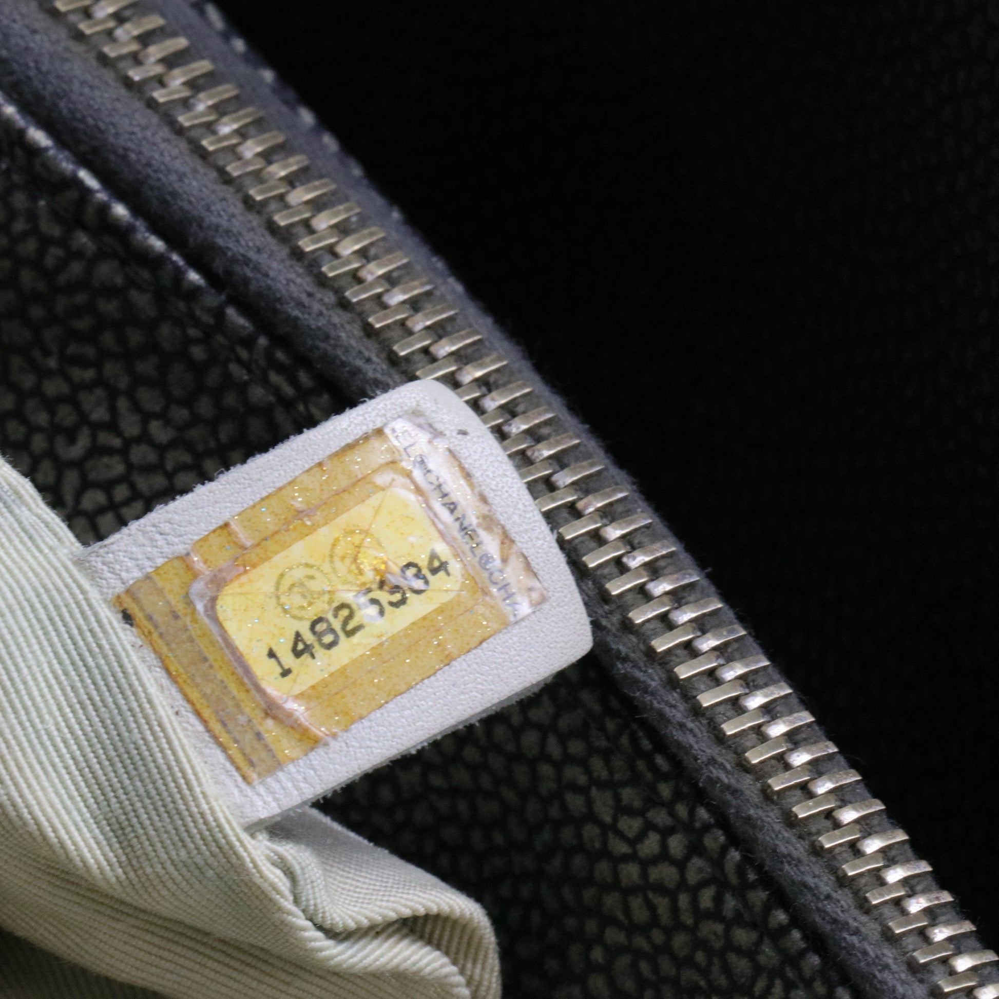 Caviar Quilted Timeless CC Shopping Tote Dark Grey