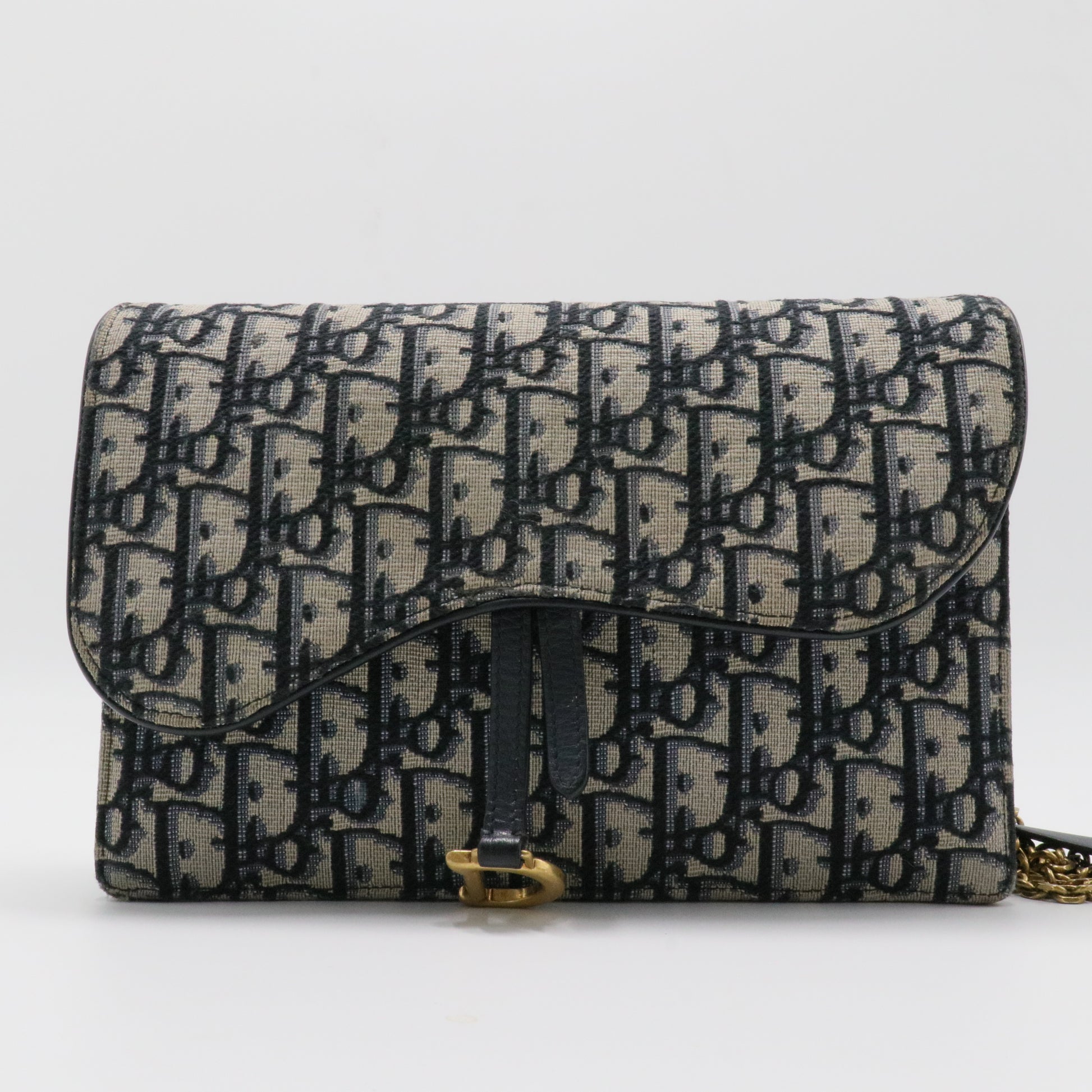 Oblique Jacquard Clutch