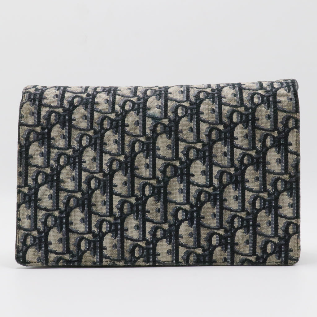 Oblique Jacquard Clutch