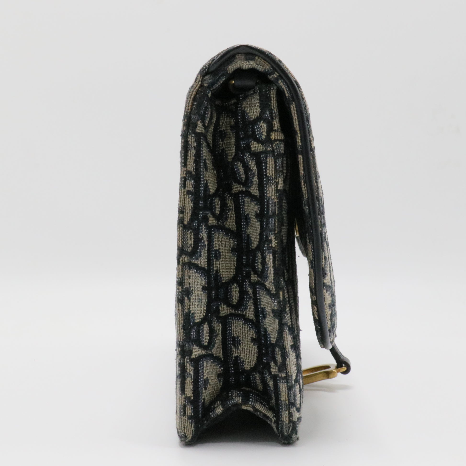 Oblique Jacquard Clutch