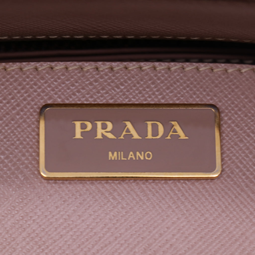 Prada Double Zip Lux Tote Saffiano Leather Large Twins B21876
