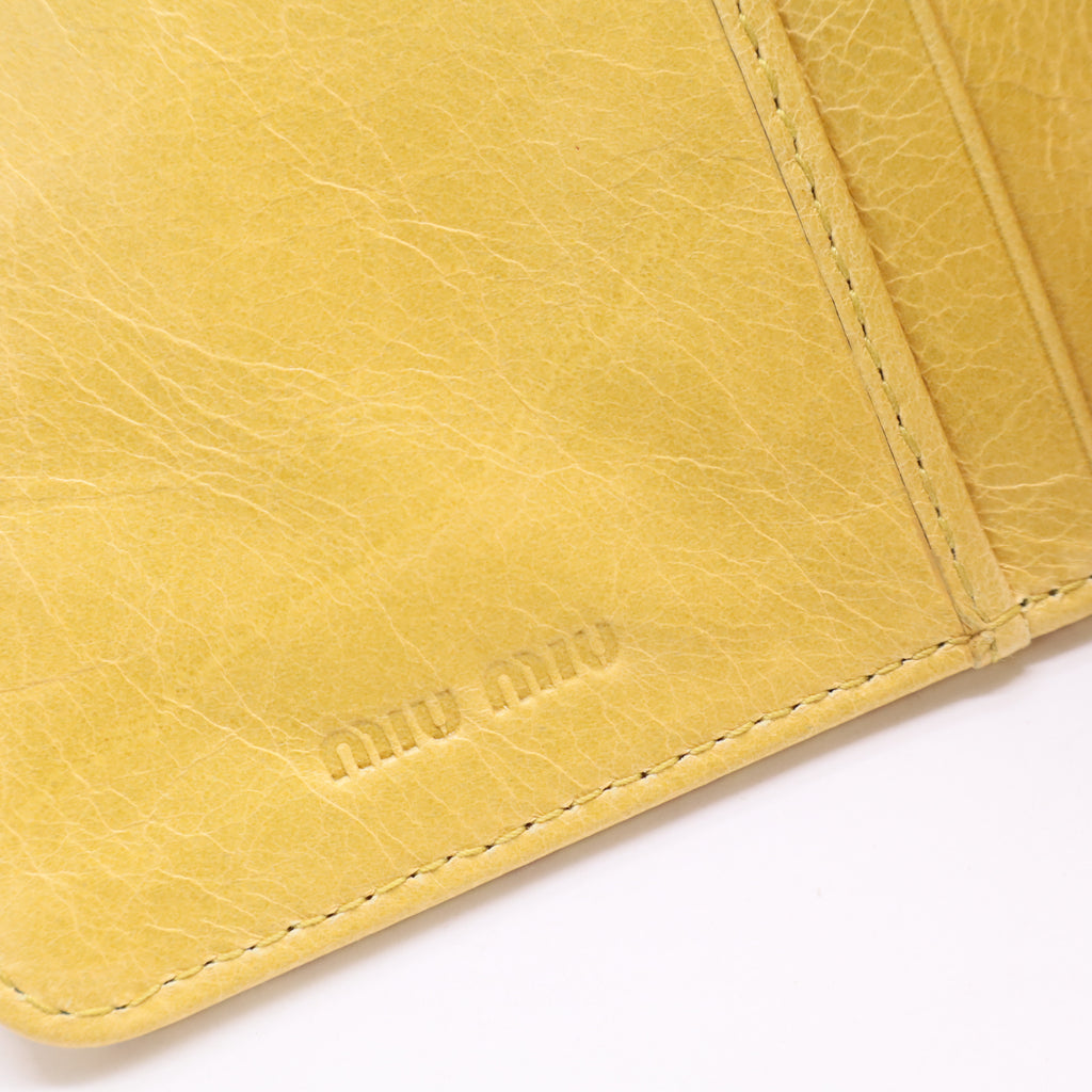 Miu Miu Crocodile Pattern Wallet Twins LDJ2647