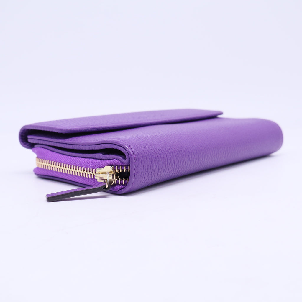 Late 2000's - Early 2010's Calfskin Continental Wallet W20671