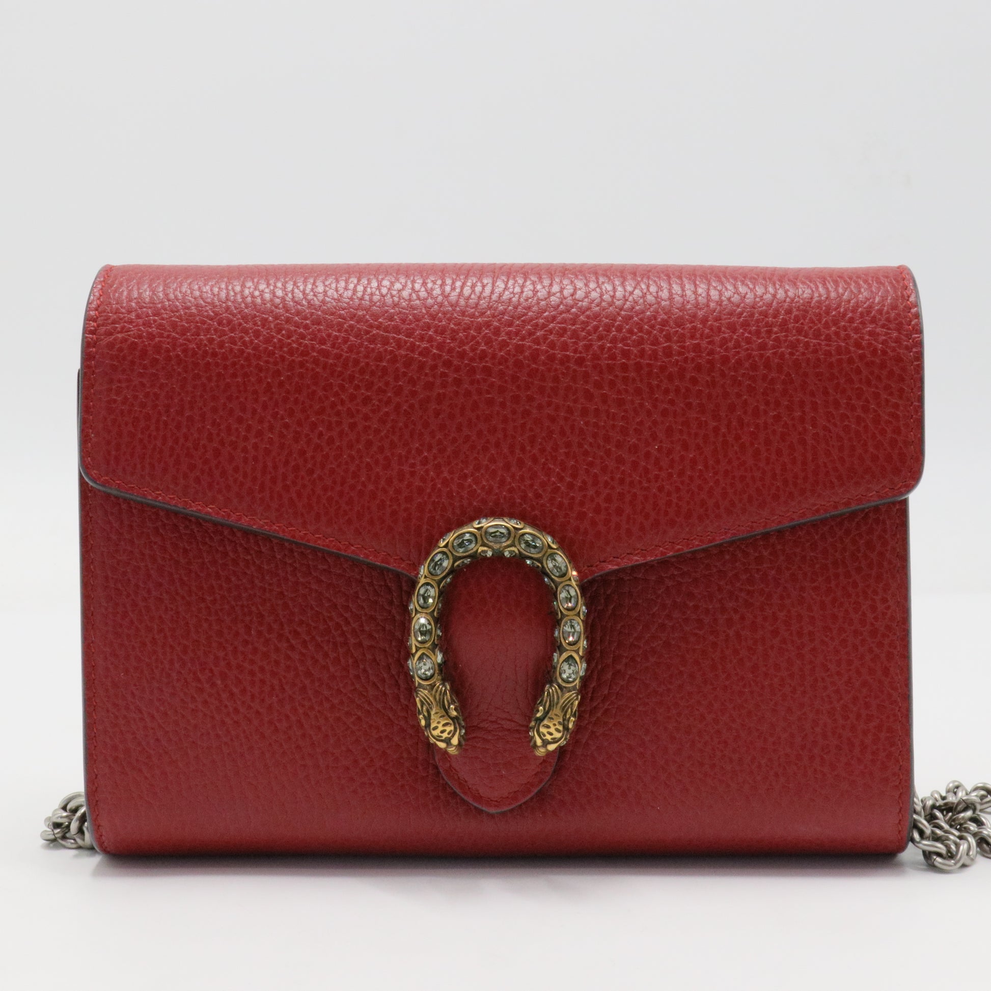 Dionysus Chain Wallet GG Coated Canvas Small