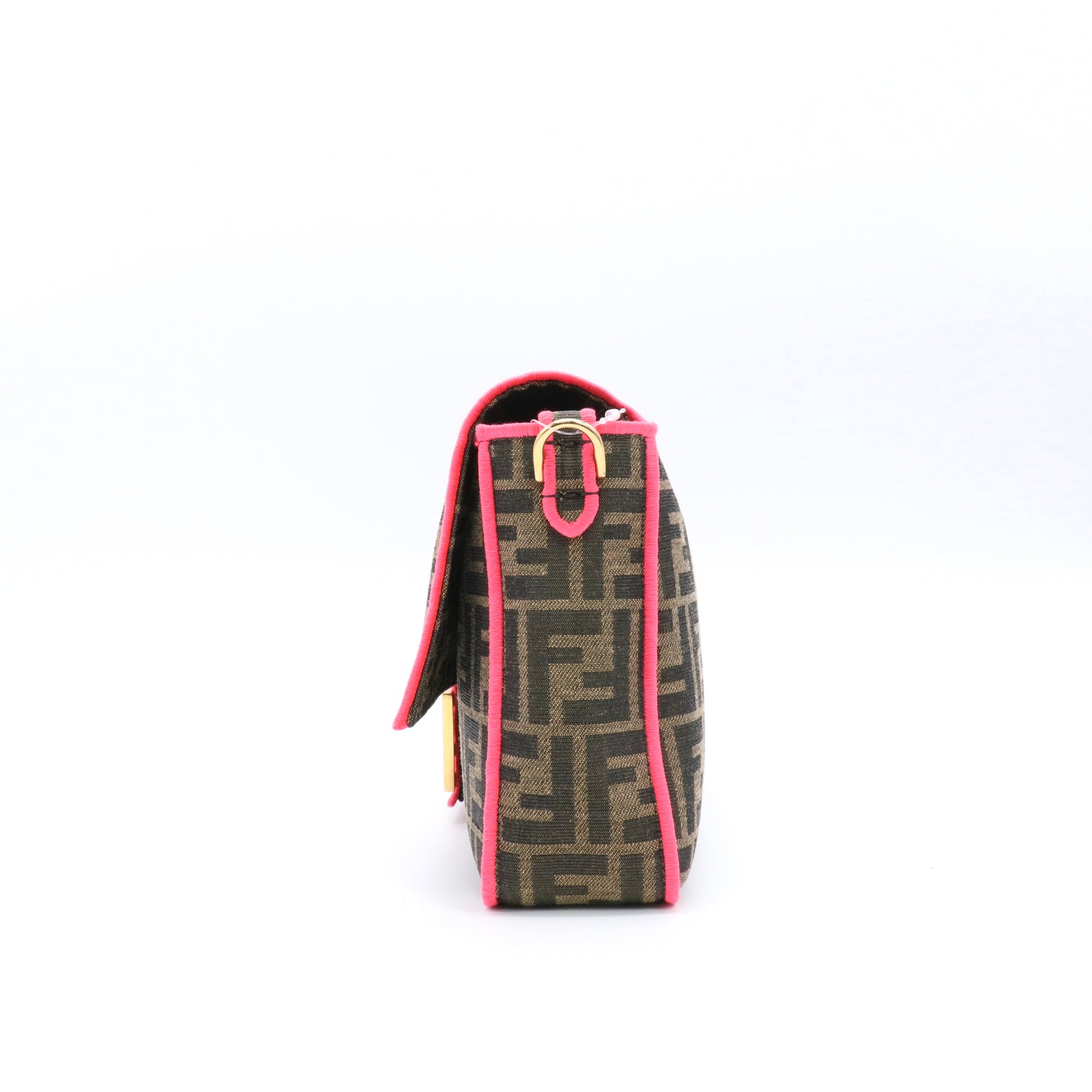 Zucca Fluo Trim Baguette Satchel twins