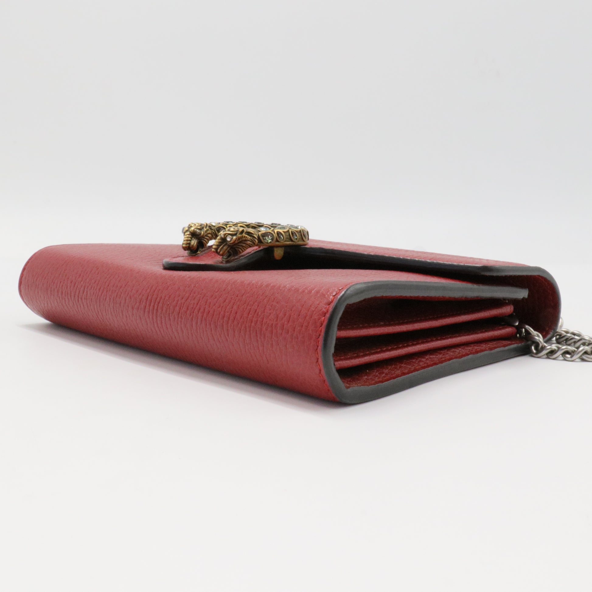 Dionysus Chain Wallet GG Coated Canvas Small