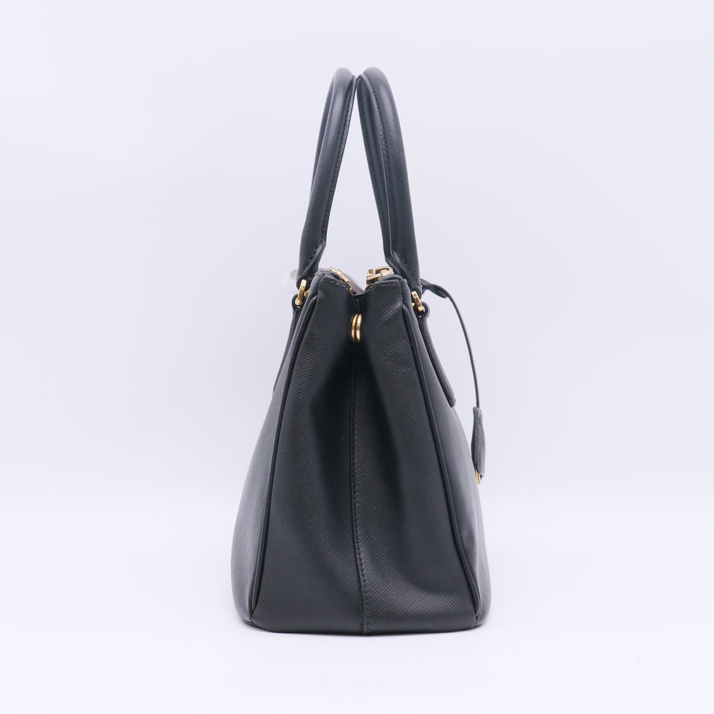 Prada Small Galleria Saffiano Leather Double Zip Tote Bag B23346