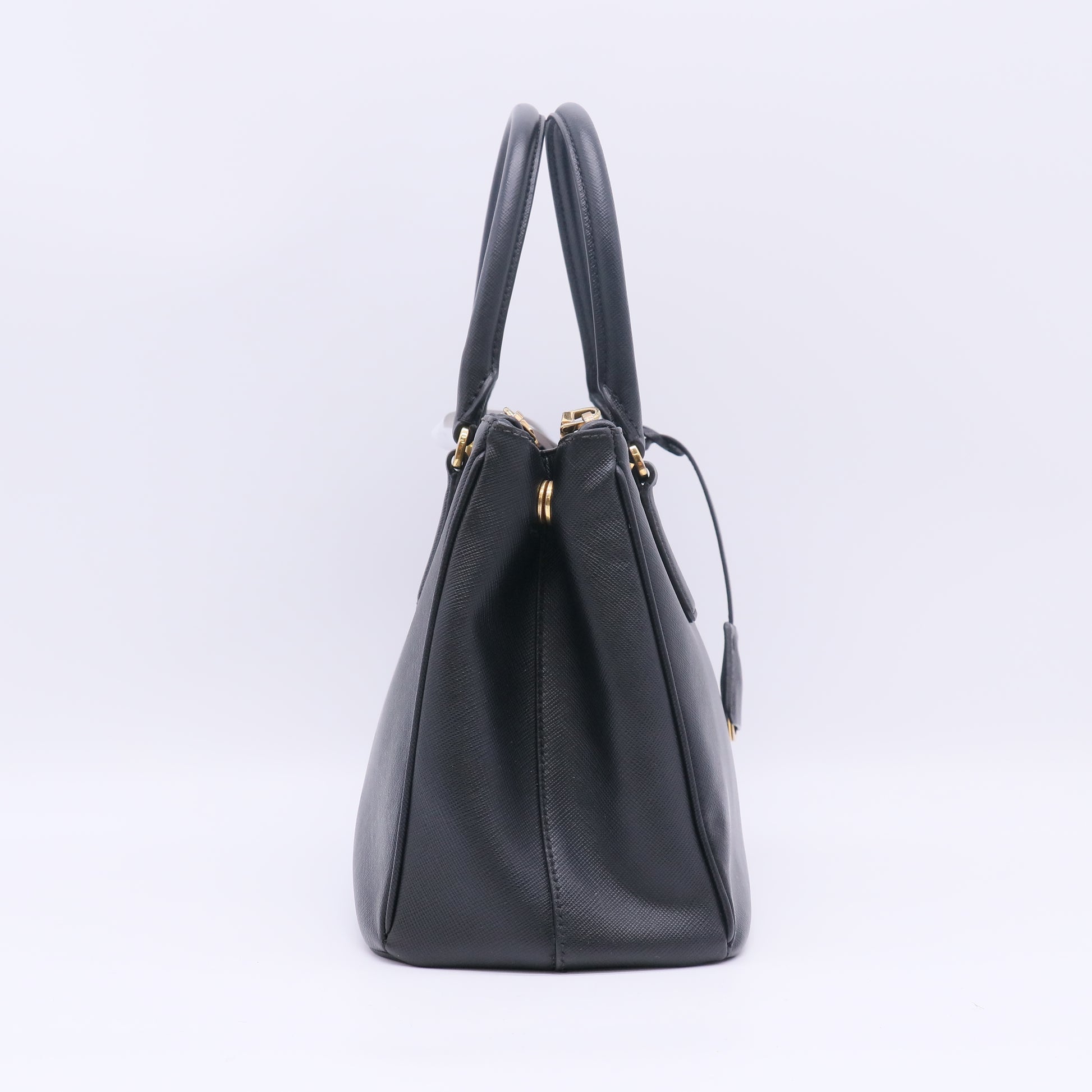 Prada Small Galleria Saffiano Leather Double Zip Tote Bag B23346