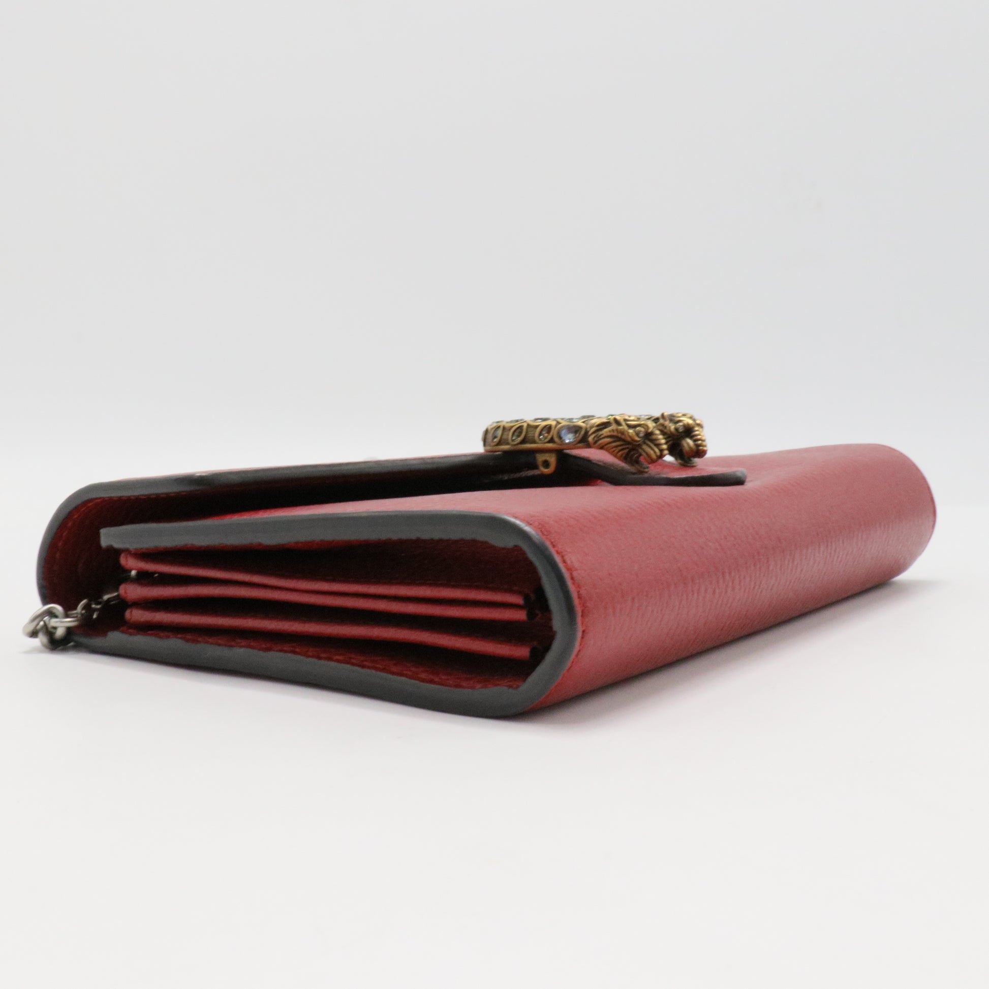 Dionysus Chain Wallet GG Coated Canvas Small