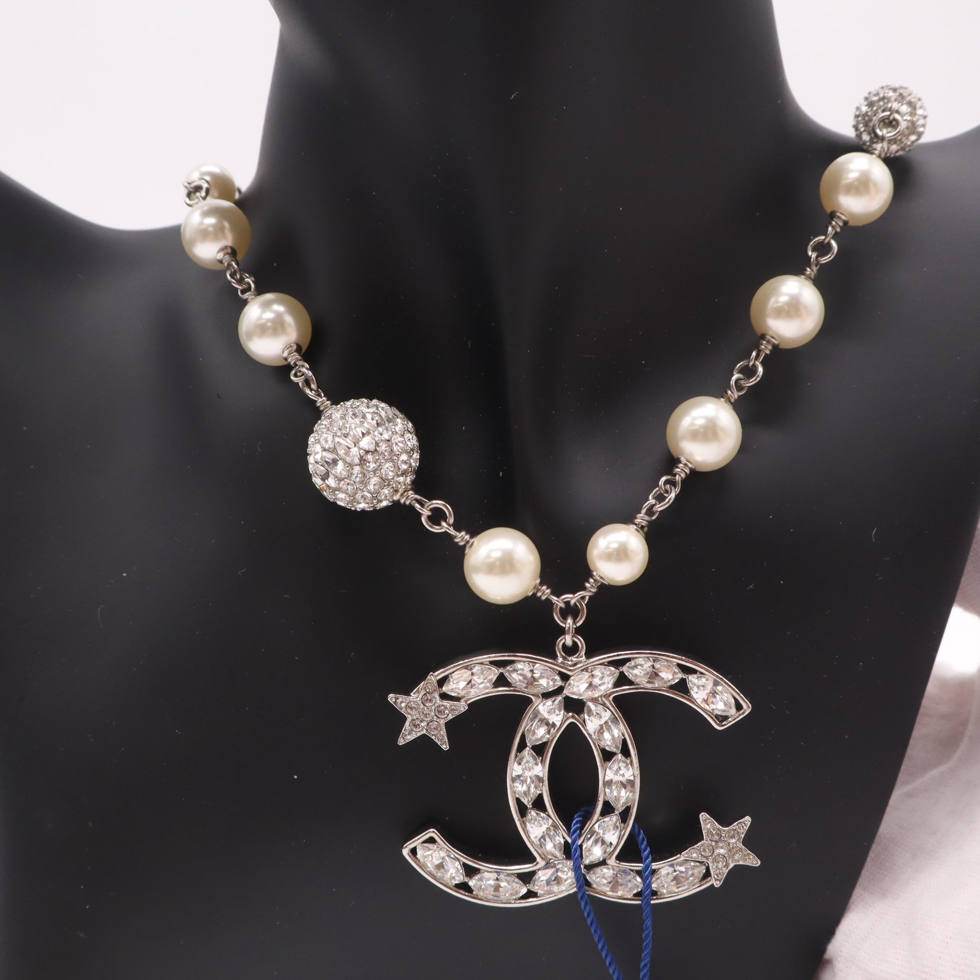 Crystal Pearl CC Necklace twins LDJ4880